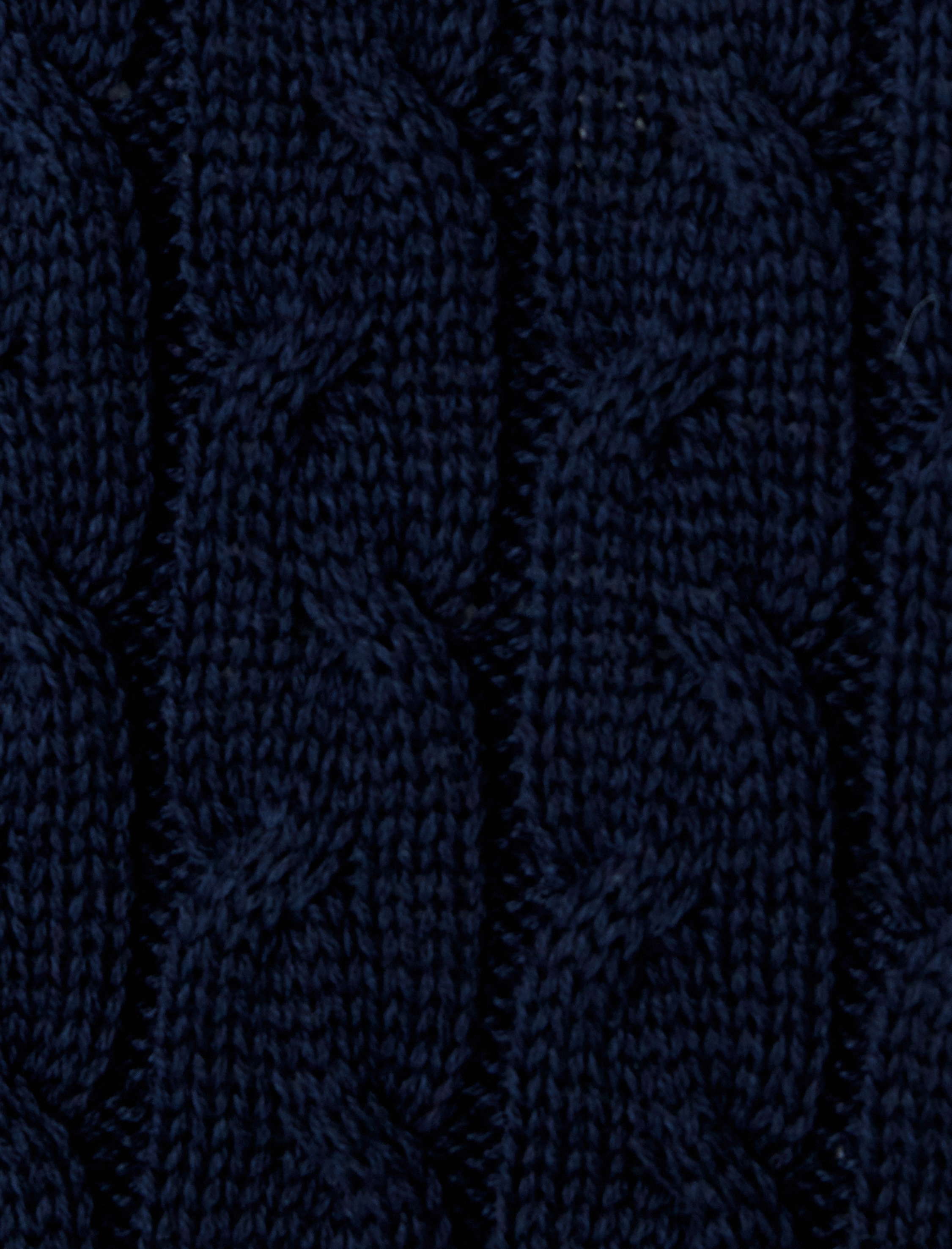   Saç Örgülü Dokulu Bisiklet Yaka Triko Kazak