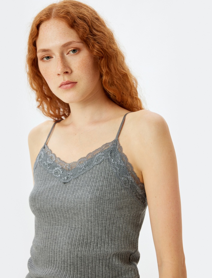  Şort Pijama Altı Dokulu Dantel Detaylı