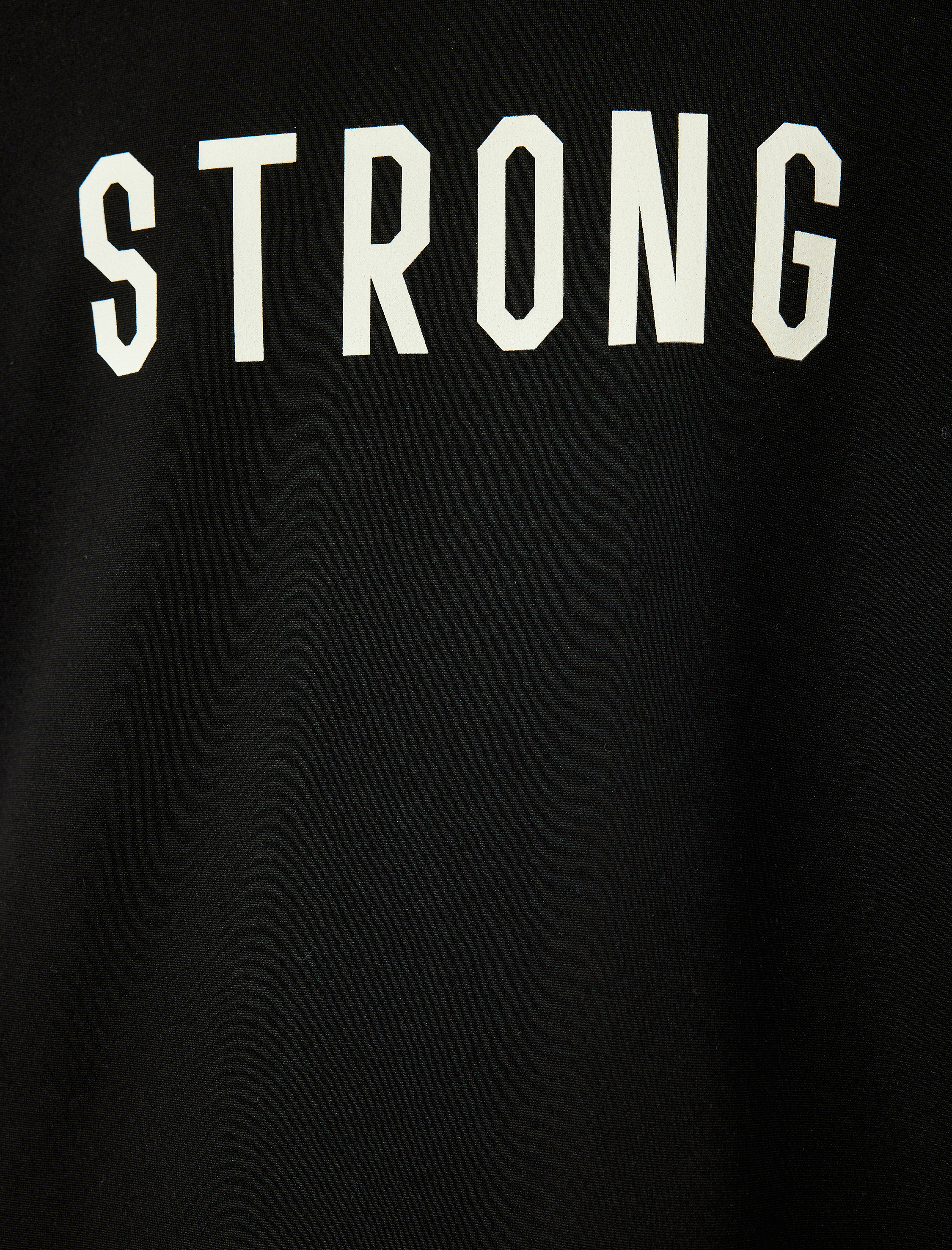   Kapşonlu İşlemeli Şardonlu Kısa Kollu Oversize Spor Sweatshirt