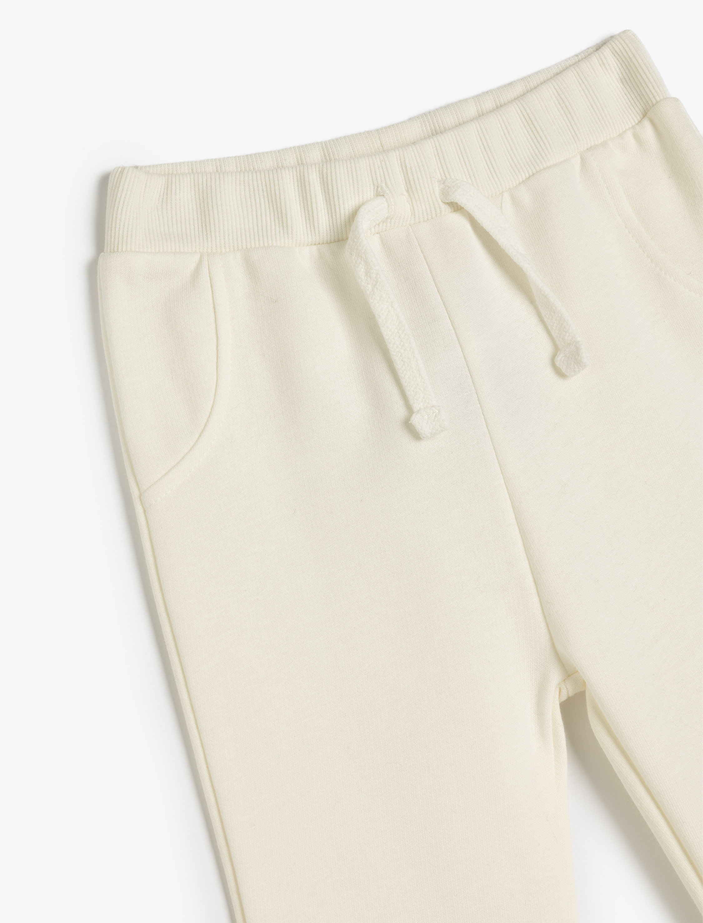  Erkek Bebek Pamuklu Beli Ayarlanabilir Lastikli Şardonlu Basic Jogger Eşofman Altı