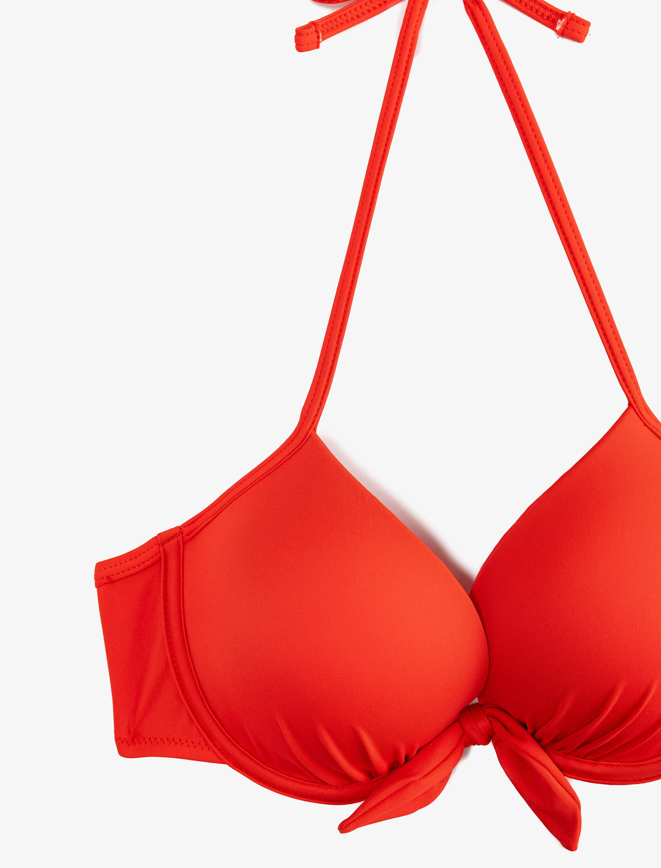   Fiyonk Detaylı Dolgulu Destekli Push-Up Bikini Üstü