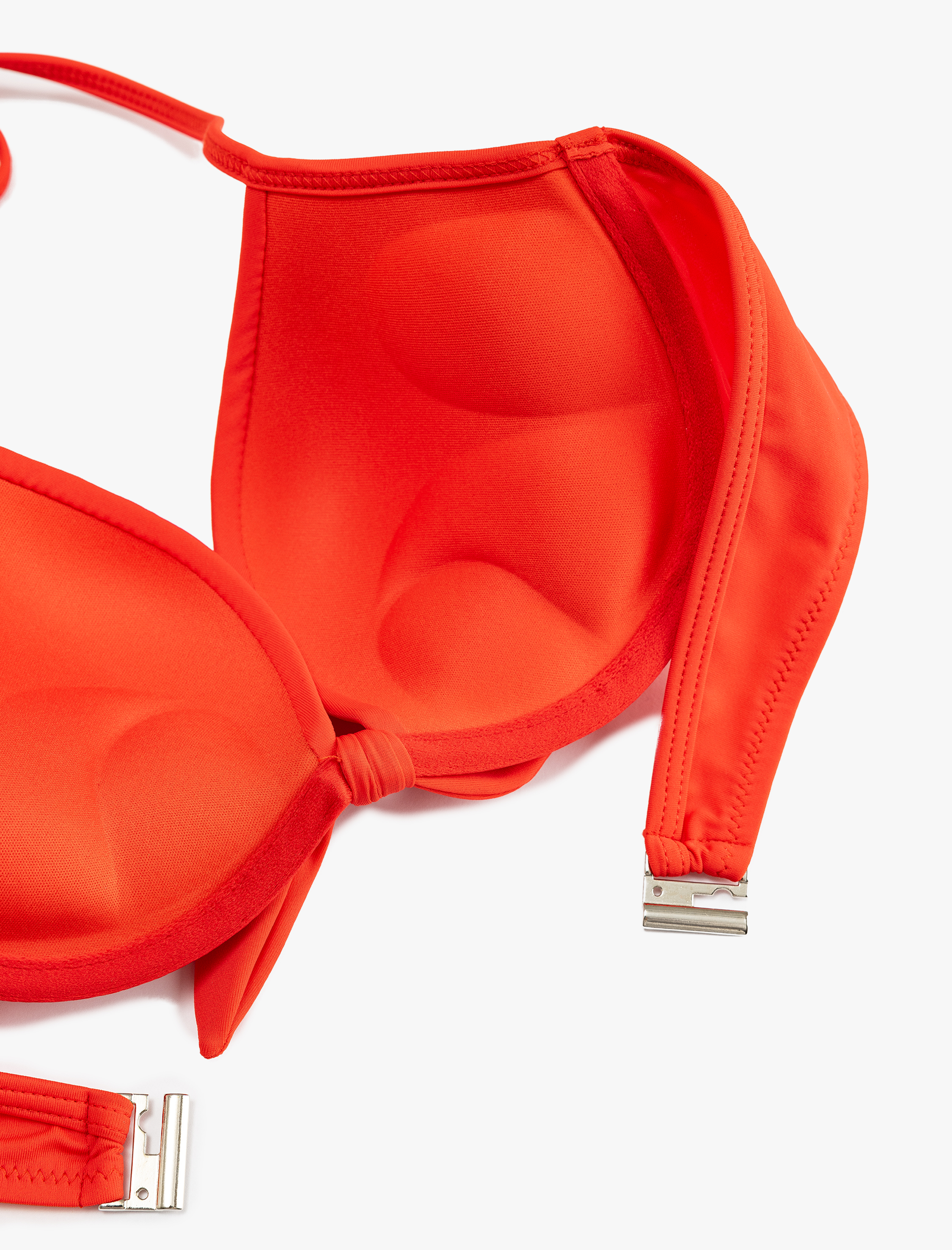   Fiyonk Detaylı Dolgulu Destekli Push-Up Bikini Üstü