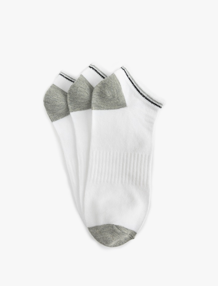 Erkek Pamuklu 3'lü Patik Çorap Seti