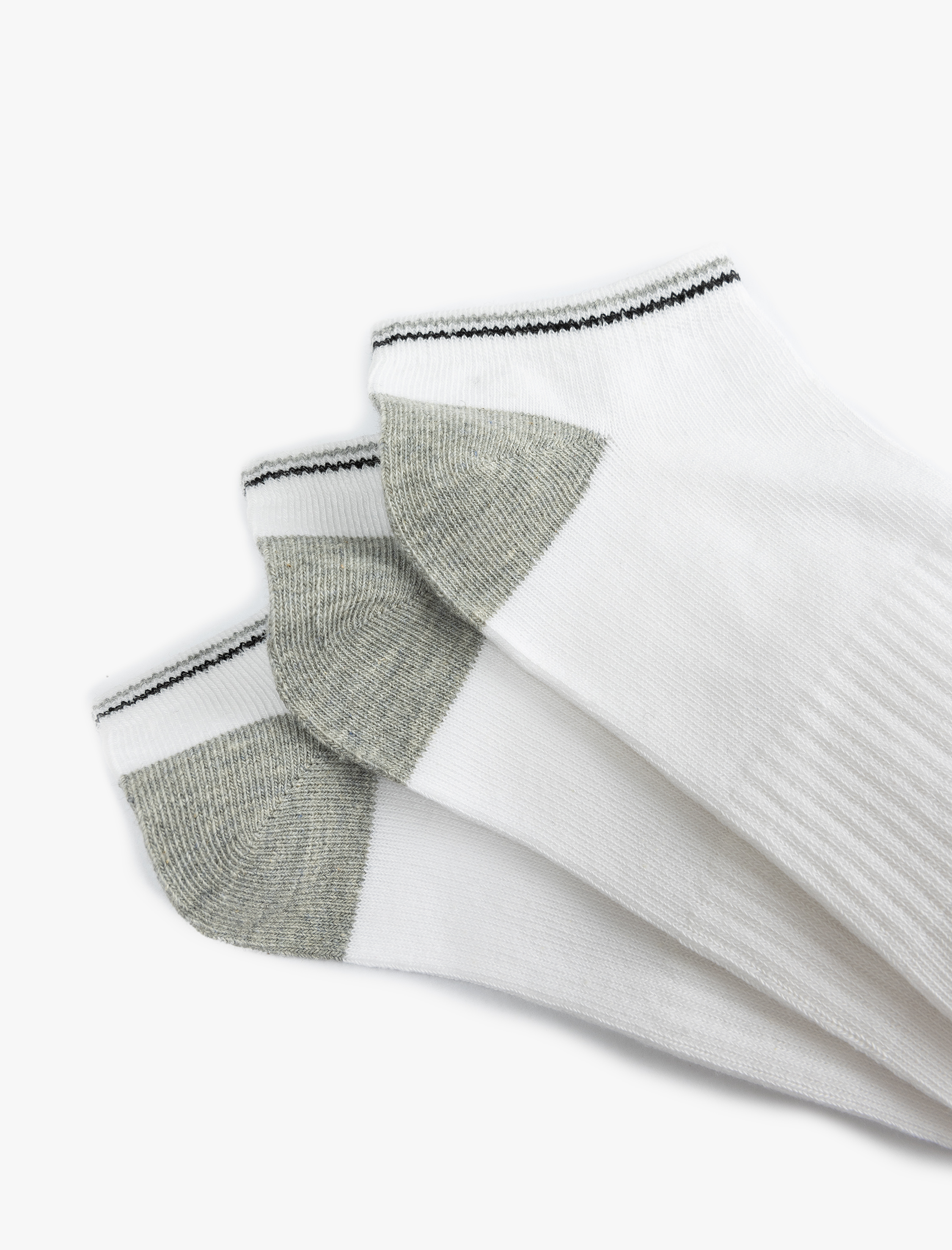  Erkek Pamuklu 3'lü Patik Çorap Seti