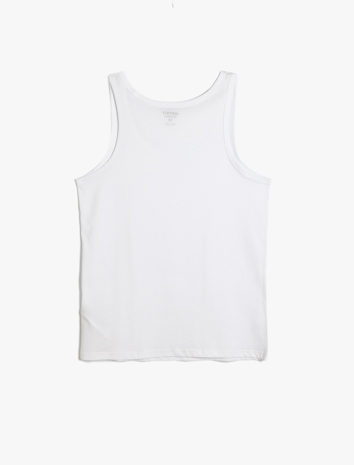  Pamuklu Kolsuz U Yaka Atlet