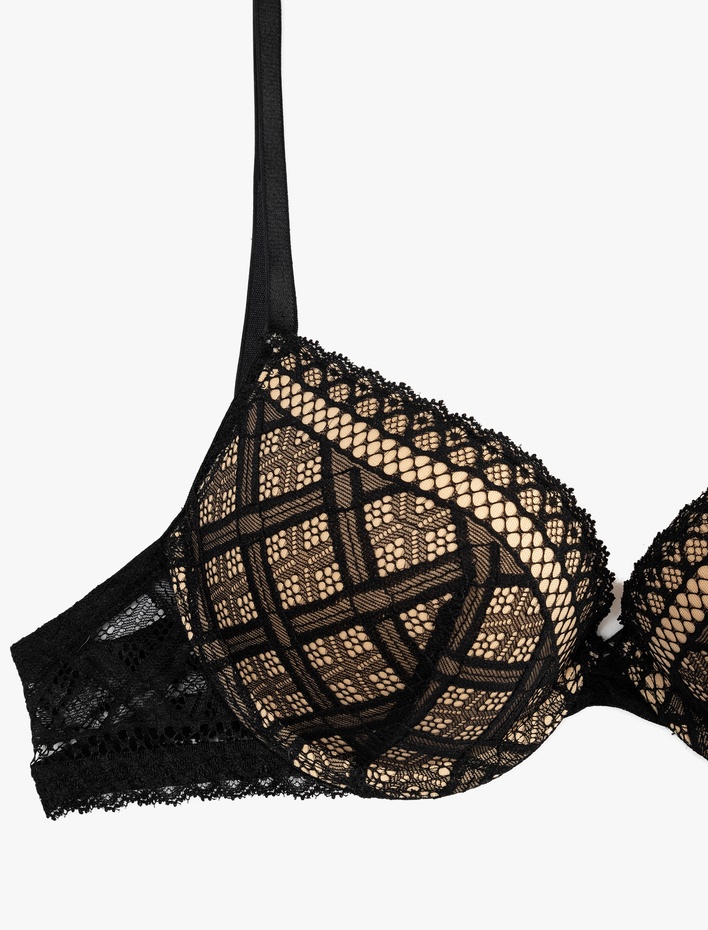  Maximizer Destekli Ekstra Dolgulu Dantelli Sütyen