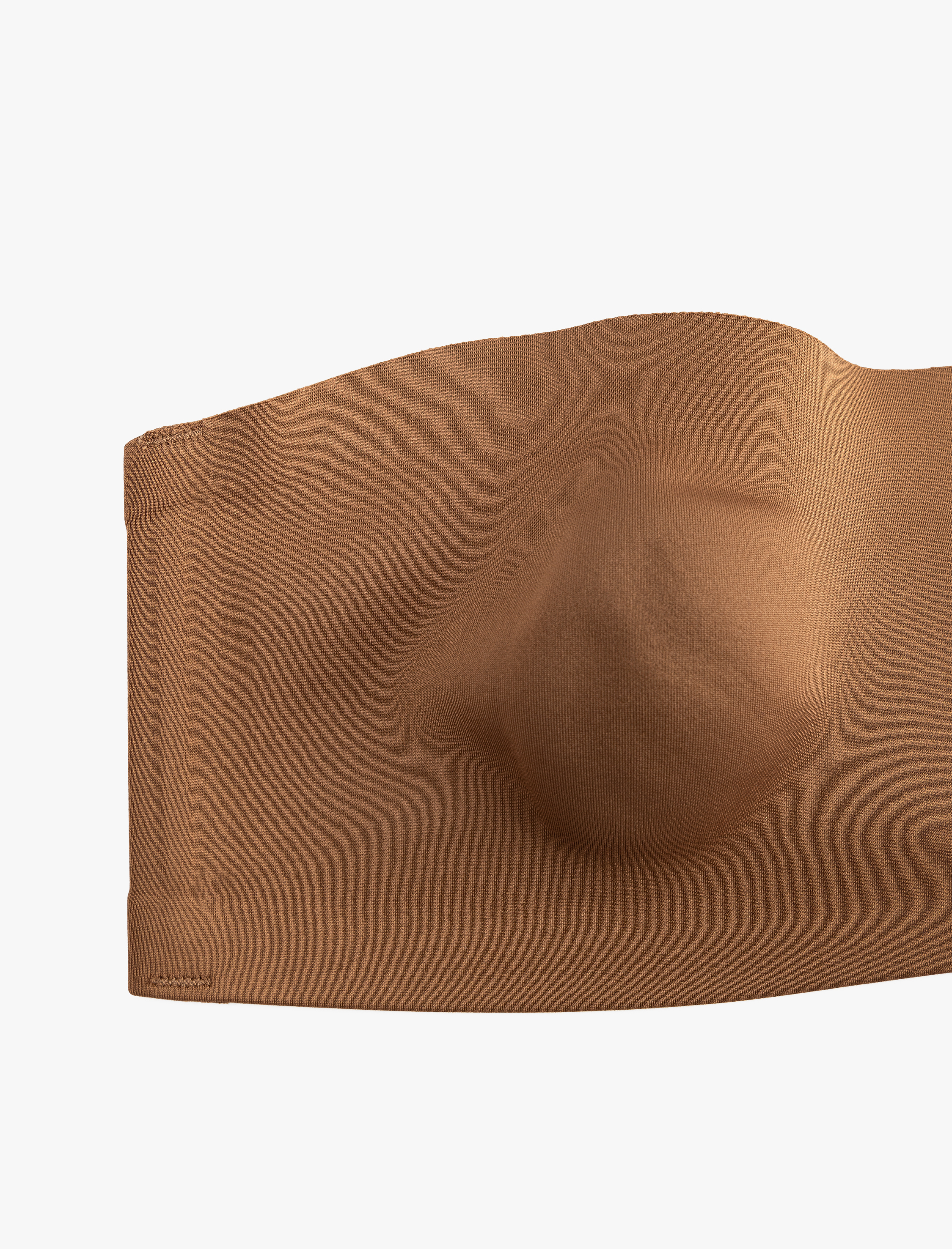   Nefes Alan Vücudu Saran Kumaş Balensiz Dolgusuz Straplez Sütyen