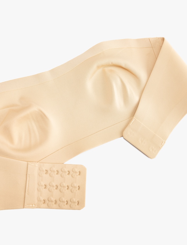  Nefes Alan Vücudu Saran Kumaş Balensiz Dolgusuz Straplez Sütyen