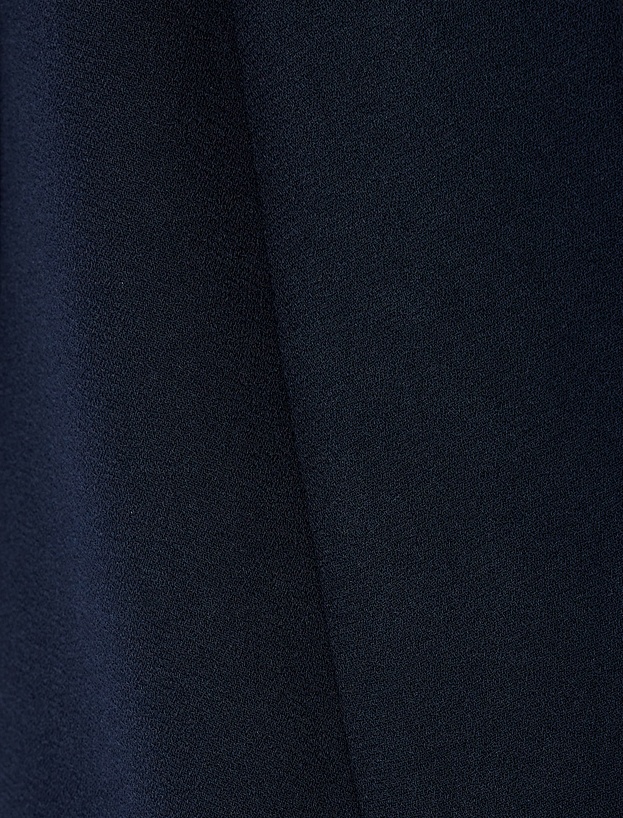 Drape Detaylı 3/4 Uzun Kollu Blazer Ceket_5