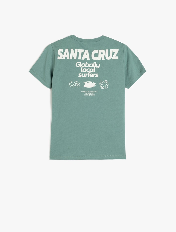 Erkek Çocuk Kısa Kollu Bisiklet Yaka Pamuklu Tişört