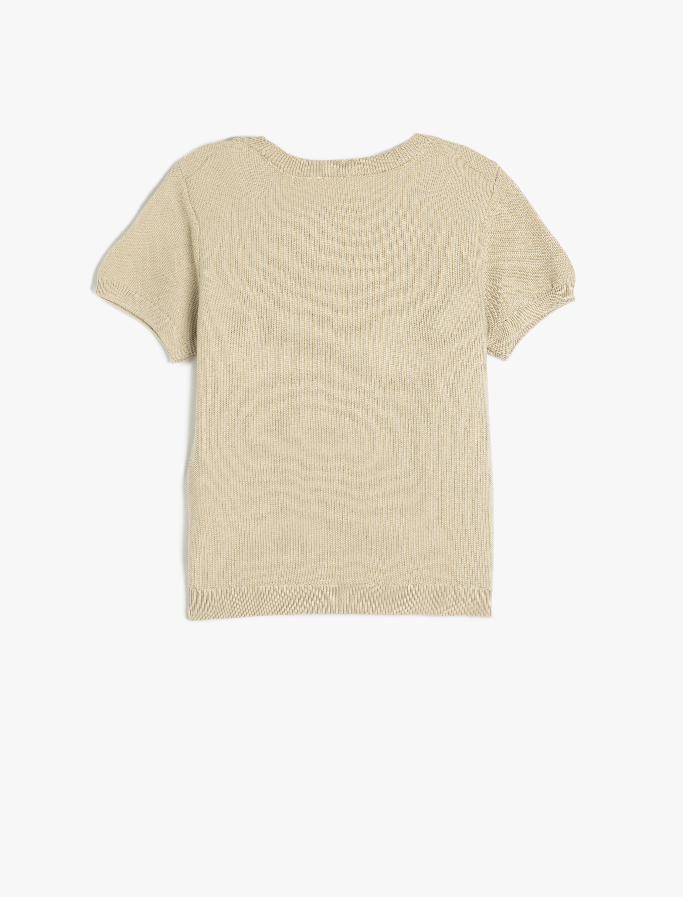 Erkek Çocuk Kısa Kollu Bisiklet Yaka Basic Triko Tişört