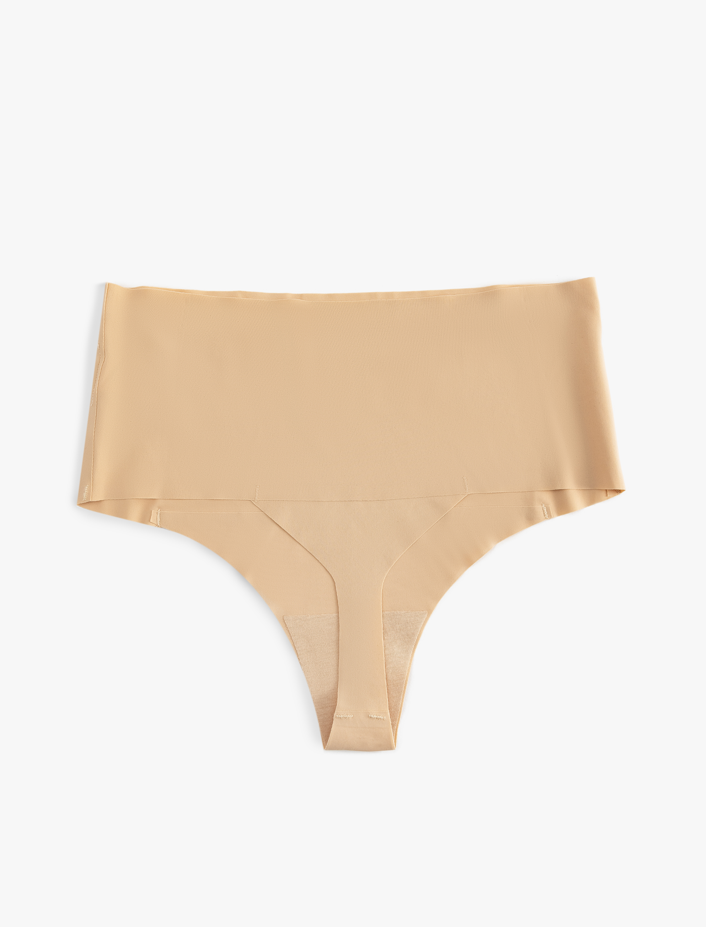   Vücudu Saran Hafif Kumaş Yüksek Bel Lazer Kesim Hipster Dikişsiz Külot