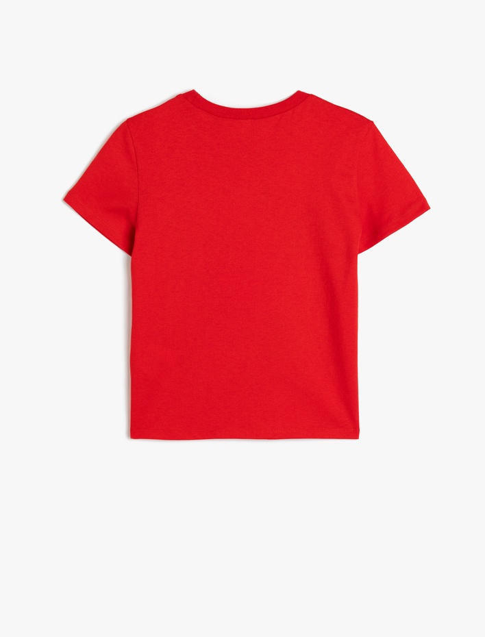 Erkek Çocuk Atatürk Baskılı Bisiklet Yaka Kısa Kollu Pamuklu Tişört