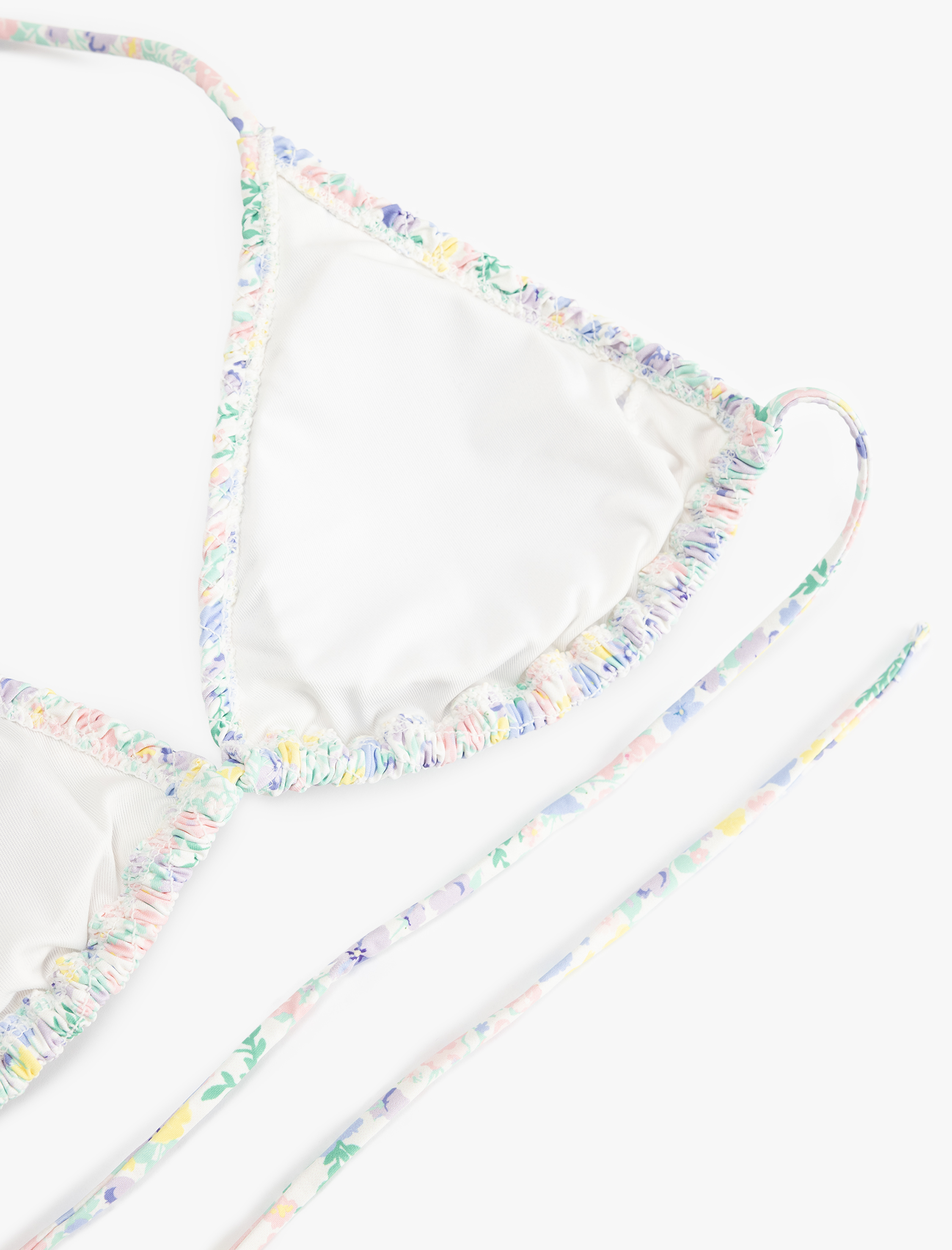   Boyundan Bağlamalı Gipeli Üçgen Bikini Üstü