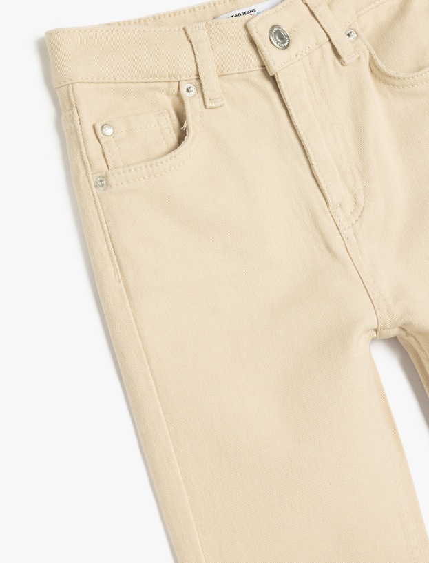 Beli Ayarlanabilir Lastikli Pamuklu Slim Fit Pantolon_2
