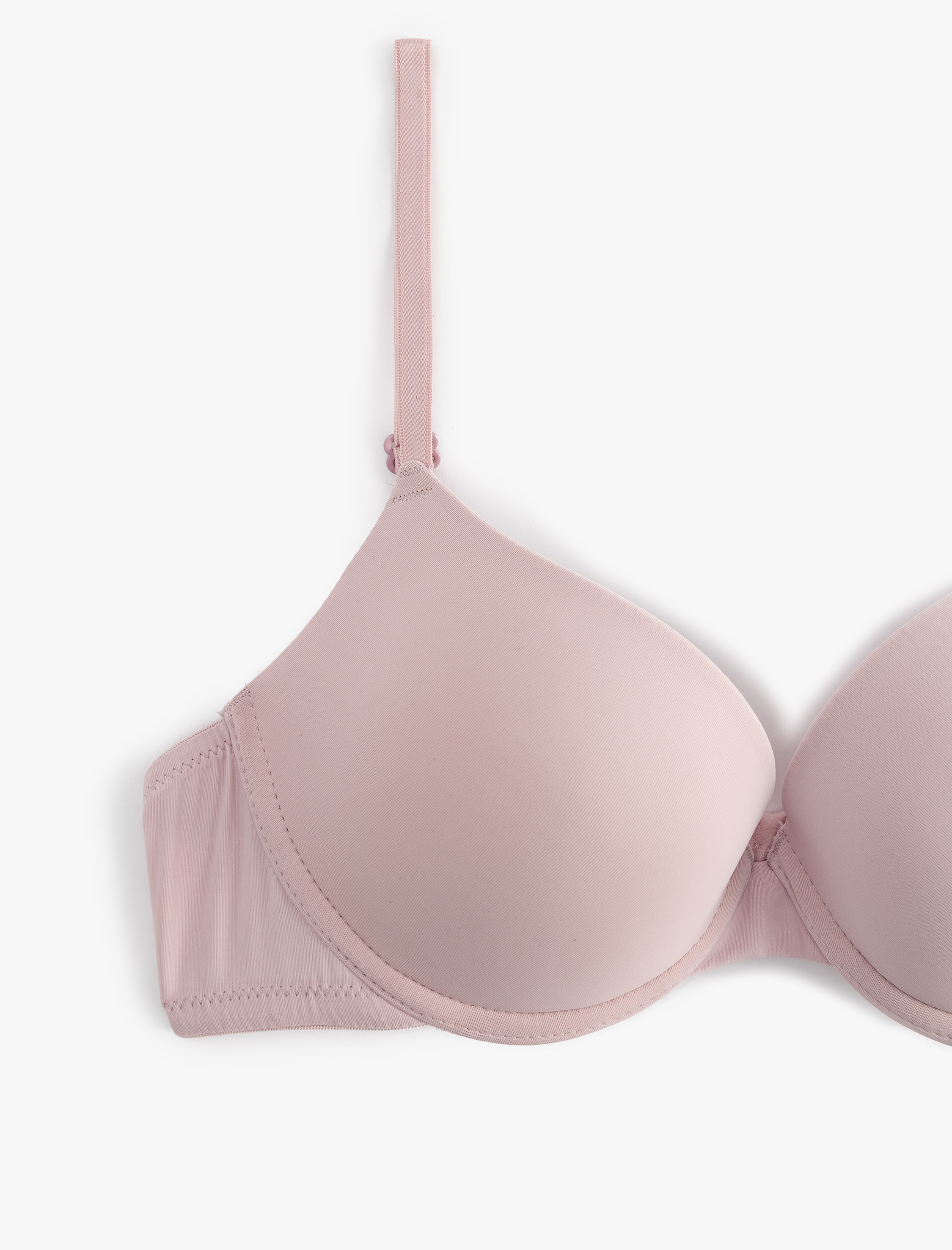   Yarım Dolgulu Balenli Kaplı Push Up Sütyen