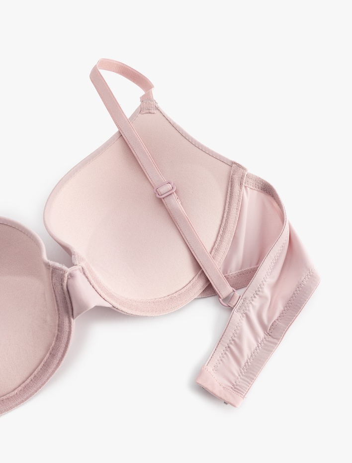  Yarım Dolgulu Balenli Kaplı Push Up Sütyen