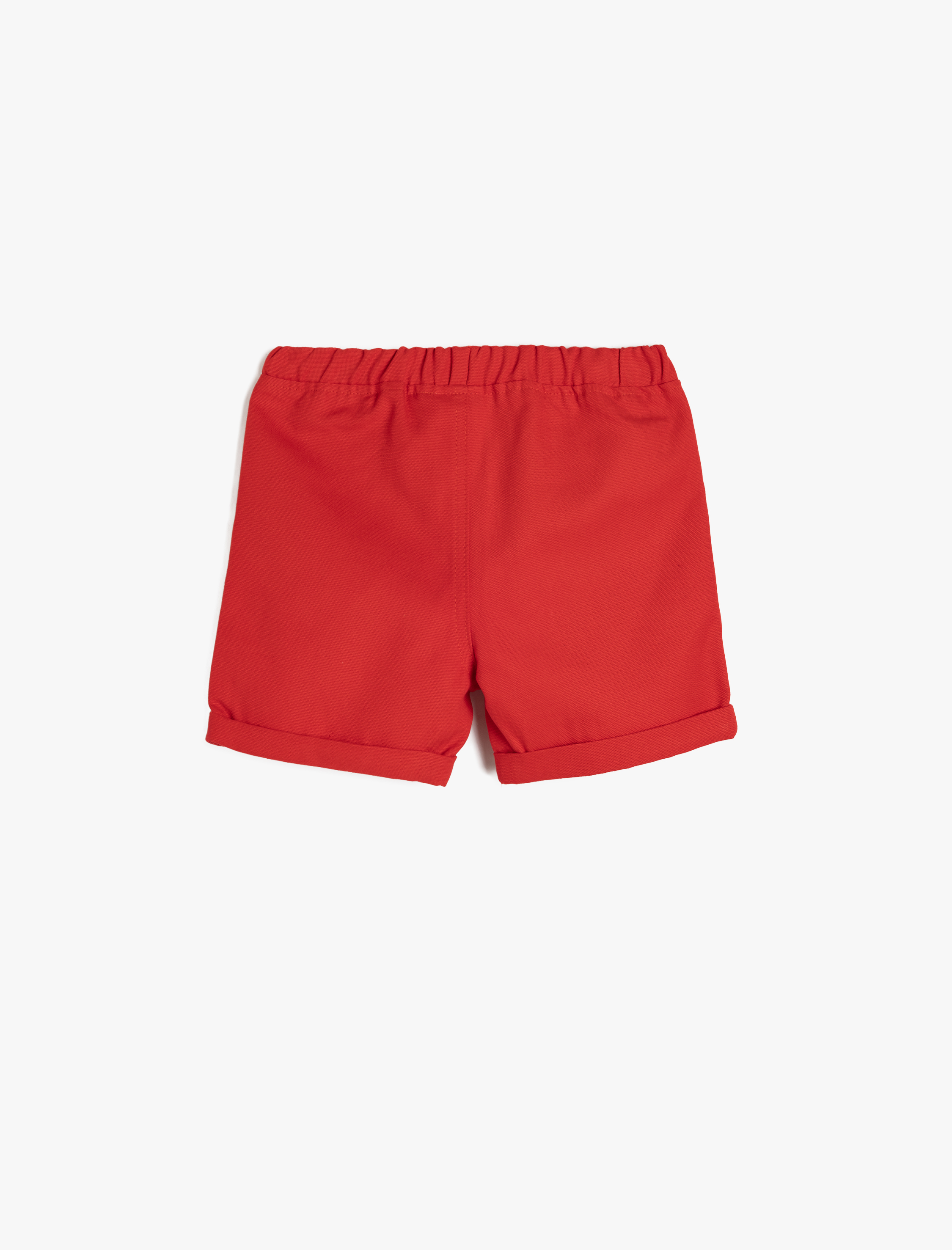  Erkek Bebek Pamuklu Cep Detaylı Beli Lastikli Basic Şort