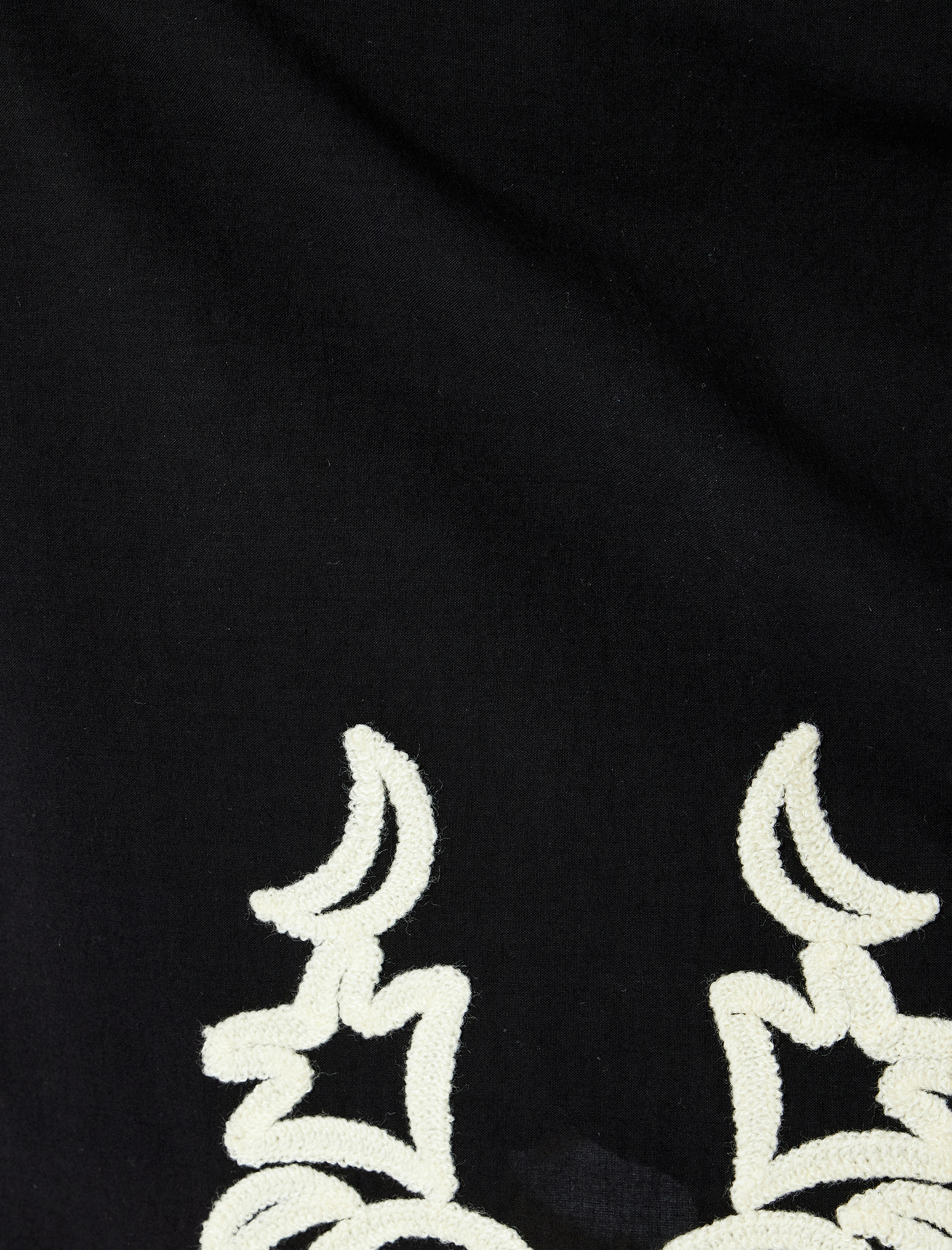   Astarlı Bol Kalıp Etnik Desenli Midi Boy Kloş Etek