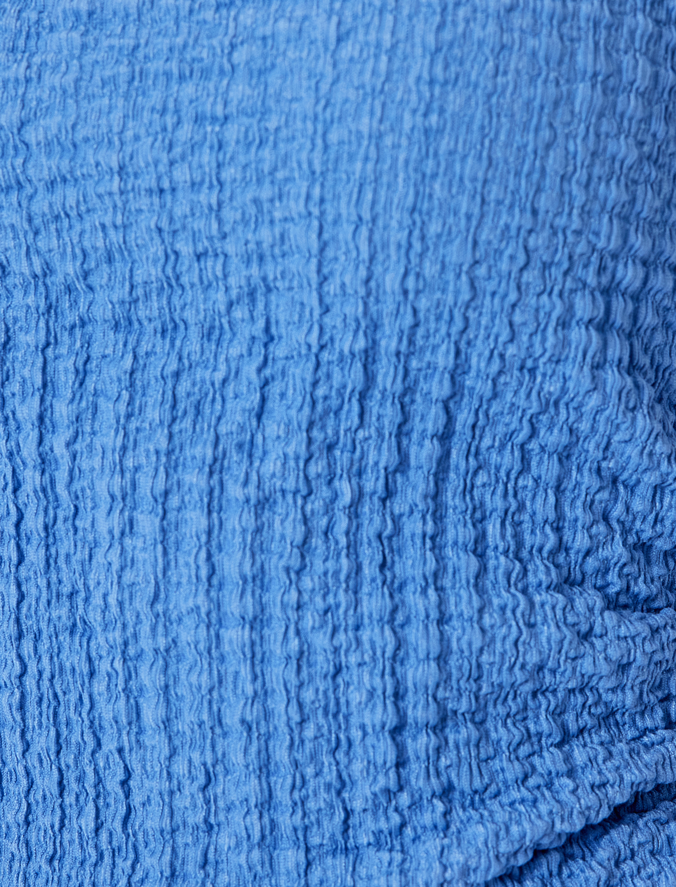 Dokulu Slim Fit Bisiklet Yaka Kolsuz Bluz