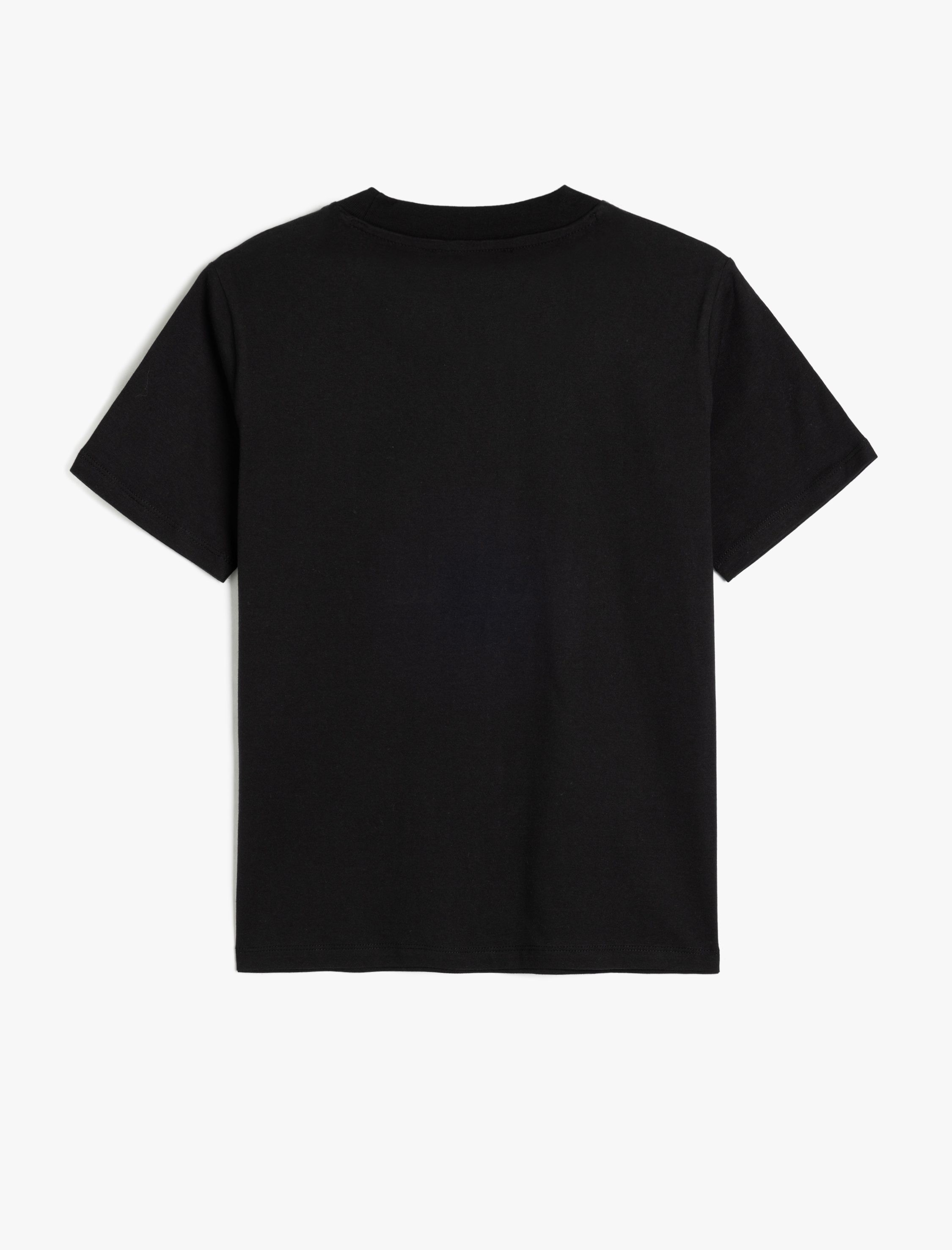   Bisiklet Yaka Pamuklu Kısa Kollu Basic Slim Fit Tişört