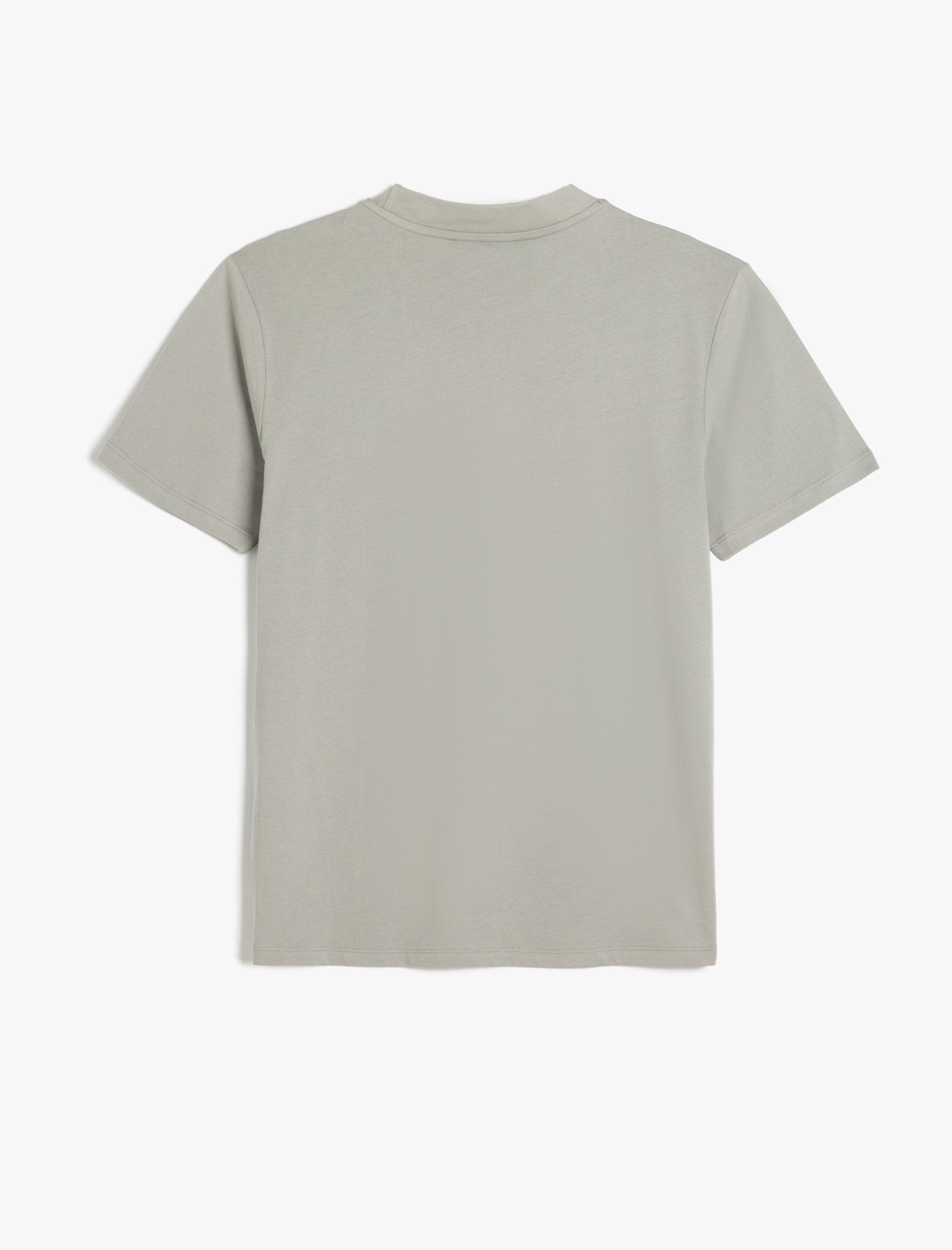   Bisiklet Yaka Pamuklu Kısa Kollu Basic Slim Fit Tişört