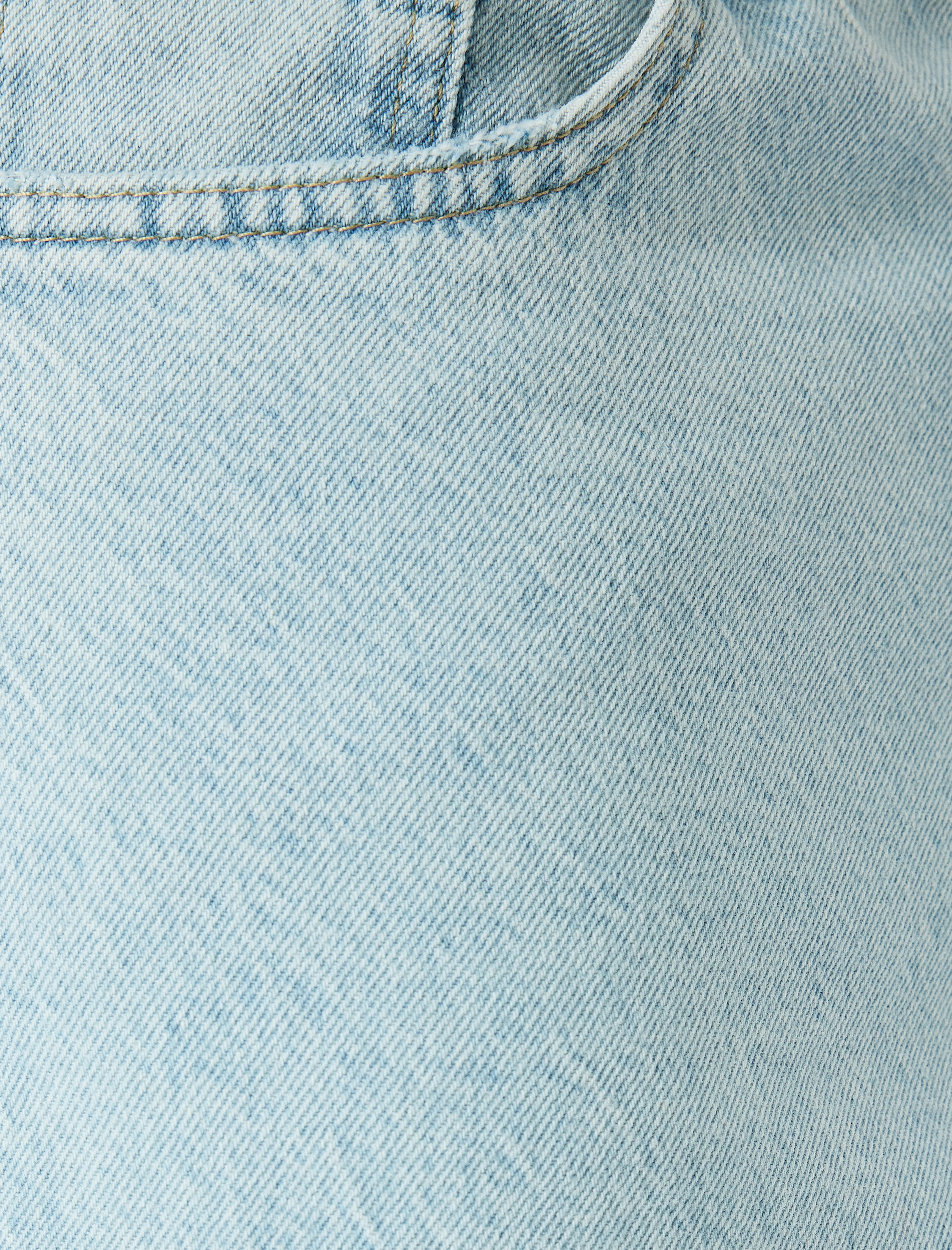   Normal Bel Pamuklu Bol Baggy Jean Pantolon