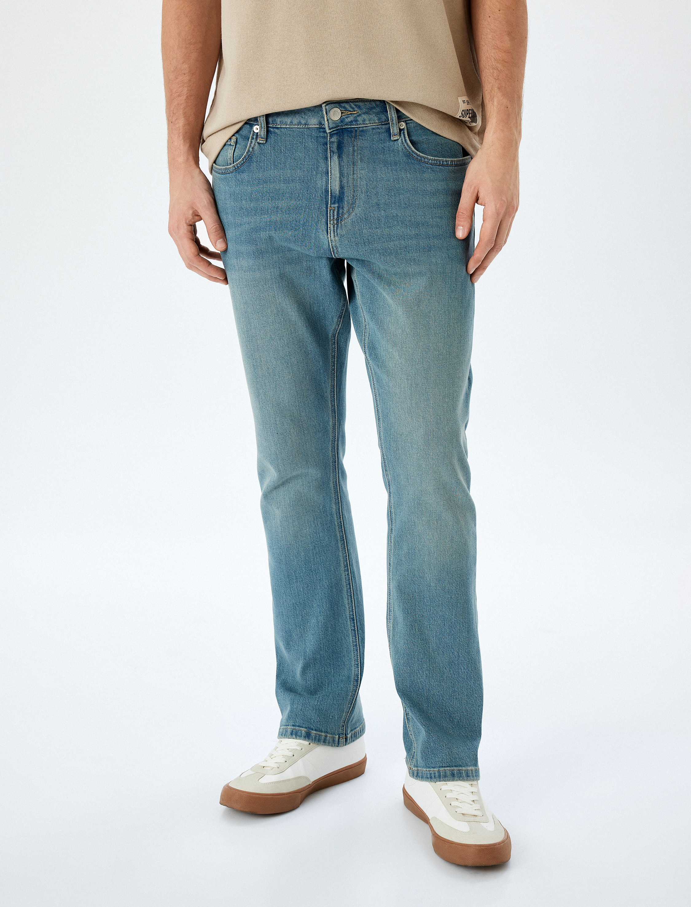   Normal Bel Pamuklu Slim Fit Jean Pantolon - Brad Jean