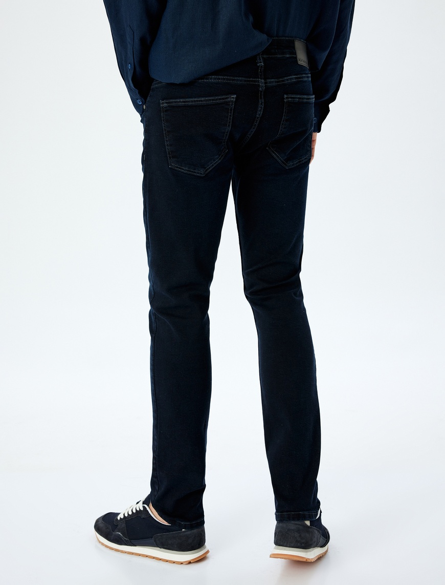   Pamuklu Normal Bel Slim Fit Jean Pantolon - Brad Jean