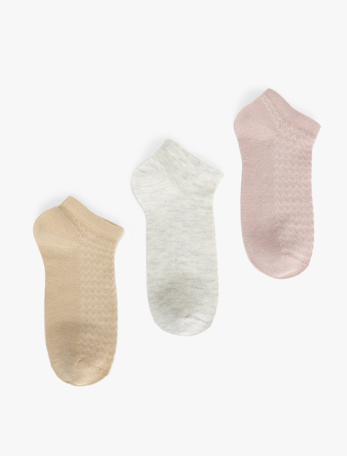 Kadın 3'lü Basic Patik Çorap Seti