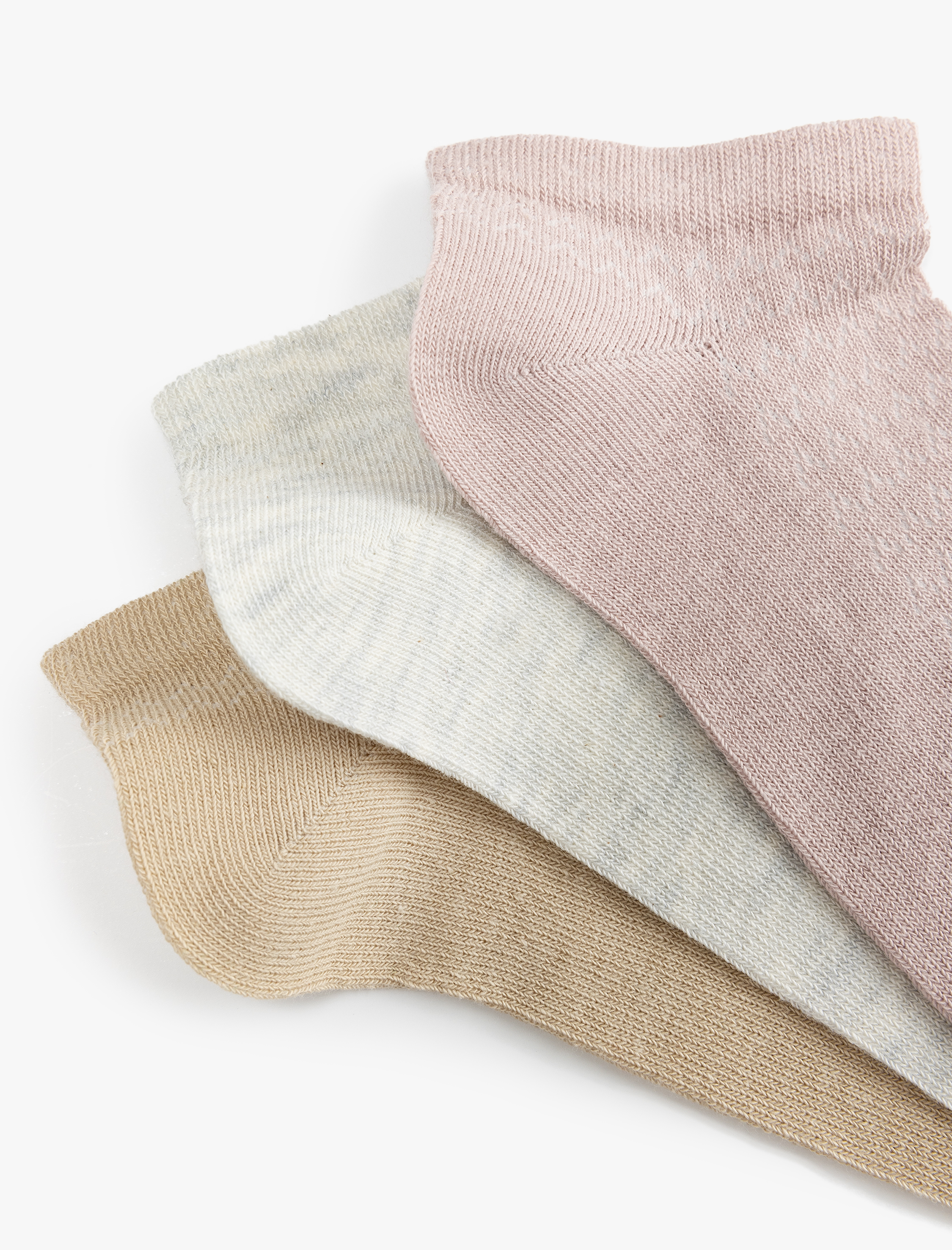  Kadın 3'lü Basic Patik Çorap Seti