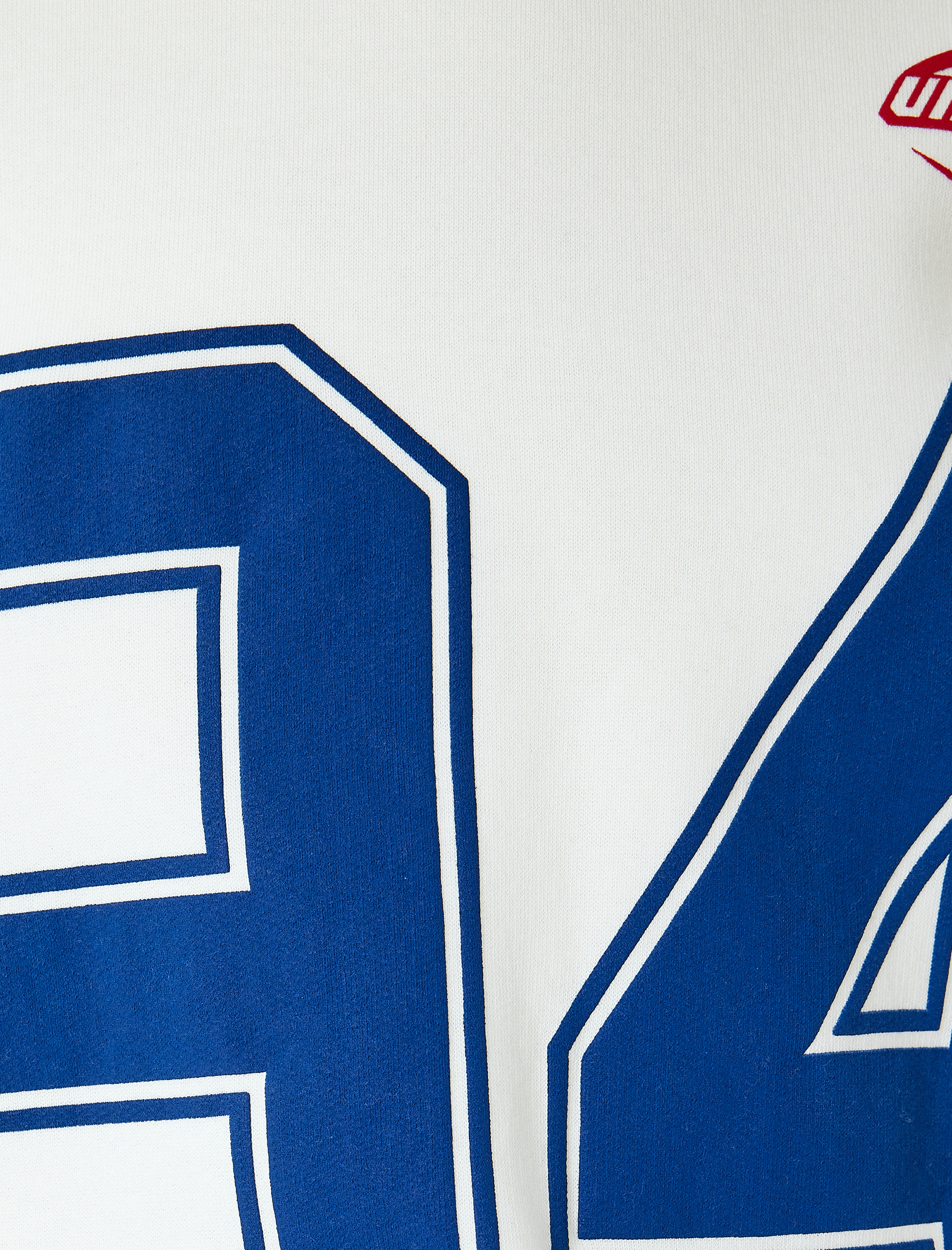   Şardonlu Biyeli Bisiklet Yaka Kolej Baskılı Uzun Kollu Sweatshirt