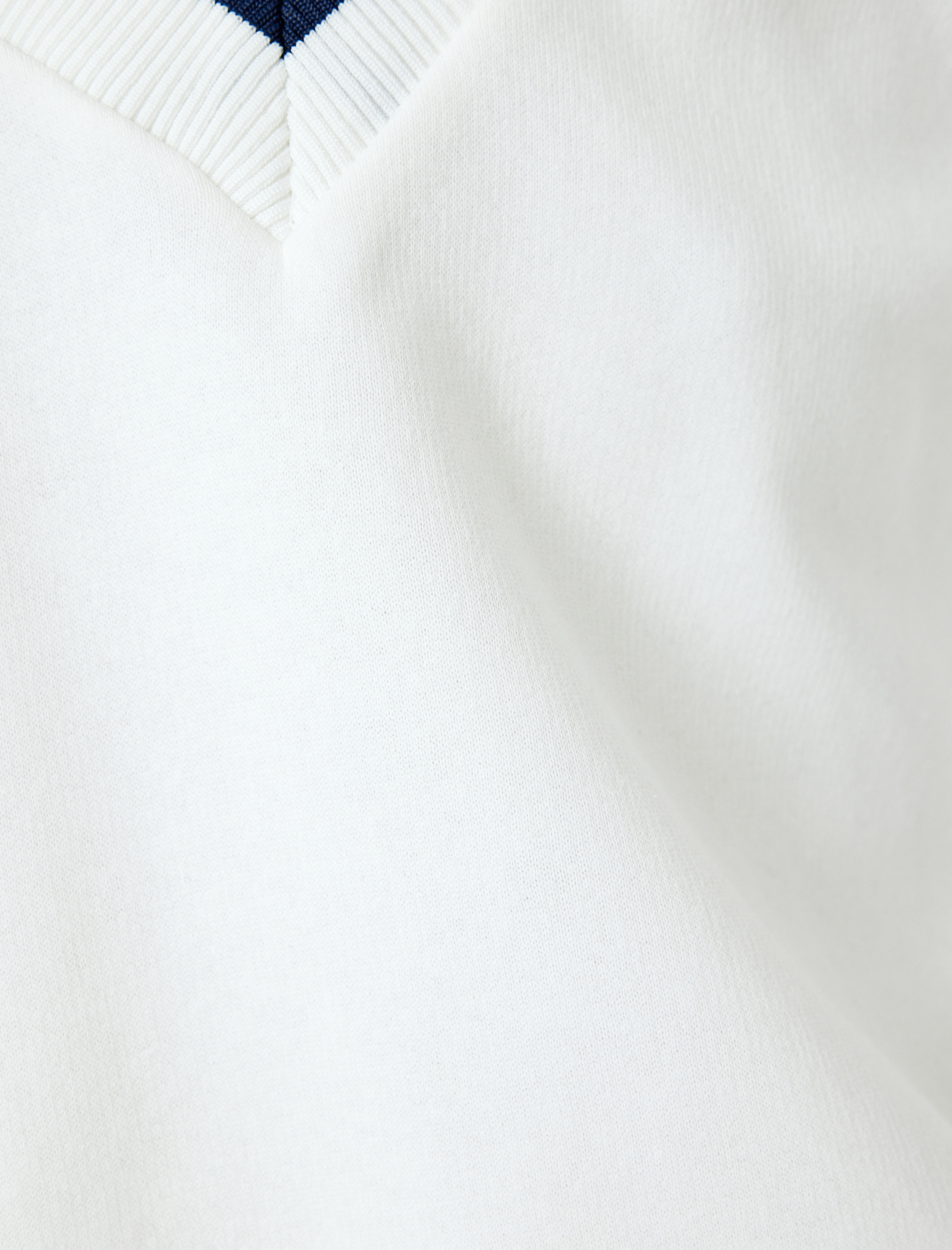 Şardonlu Biyeli Oversize V Yaka Atlet Detaylı Sweatshirt
