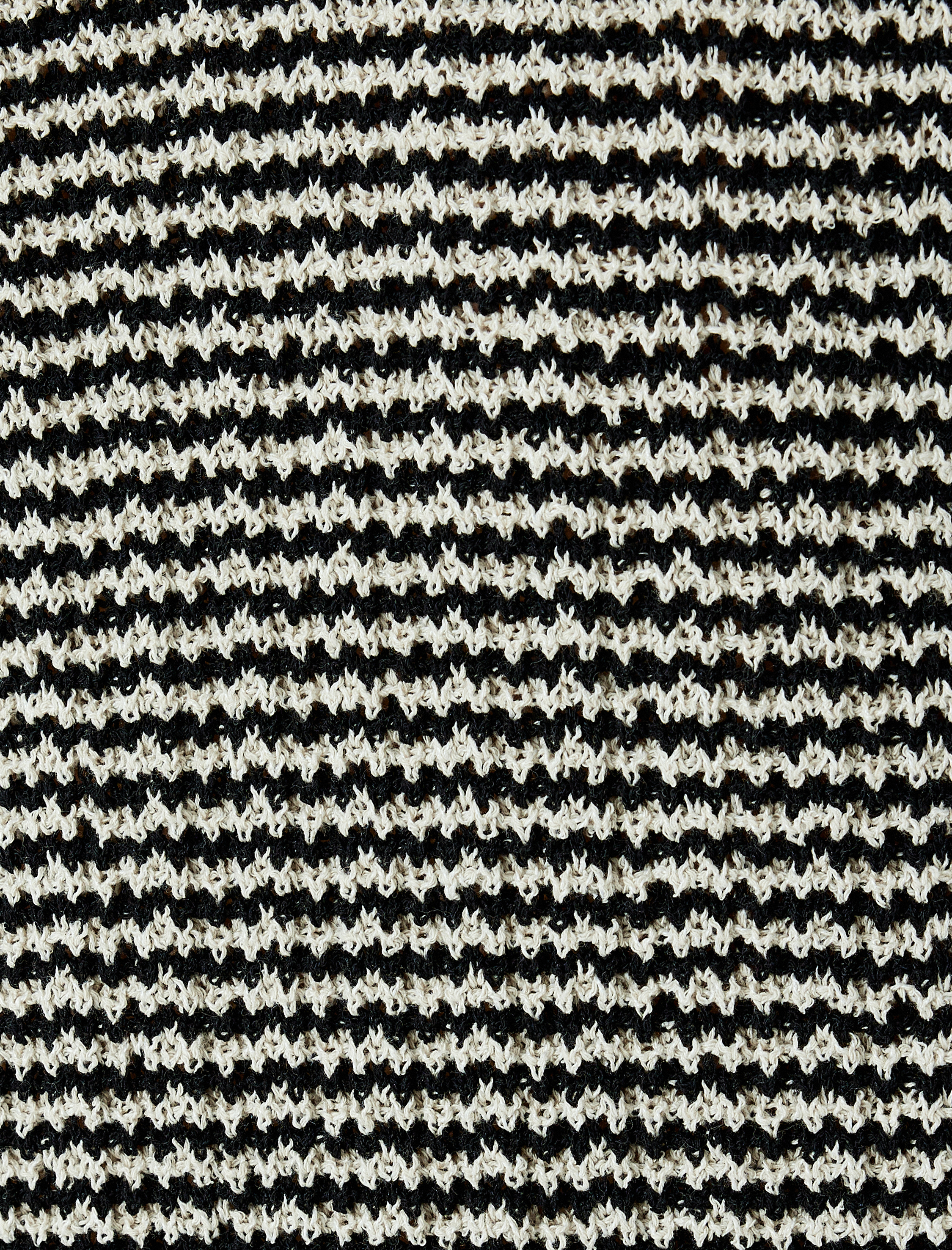   Pamuk Karışımlı Polo V Yaka Çizgili Kısa Kollu Triko Tişört