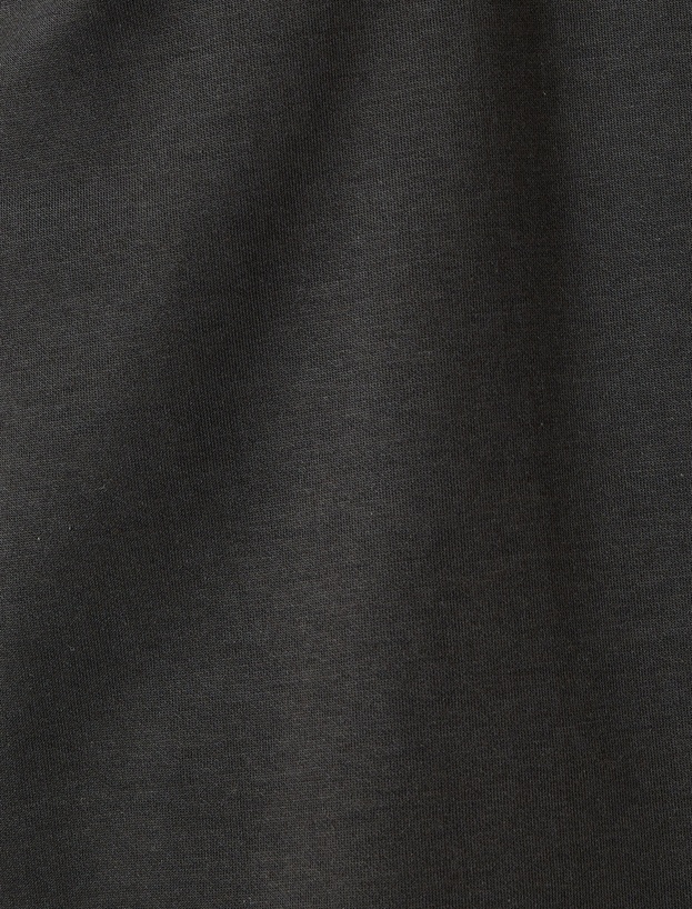 Pamuklu İnterlok Kumaş Polo Yaka Sweatshirt_5