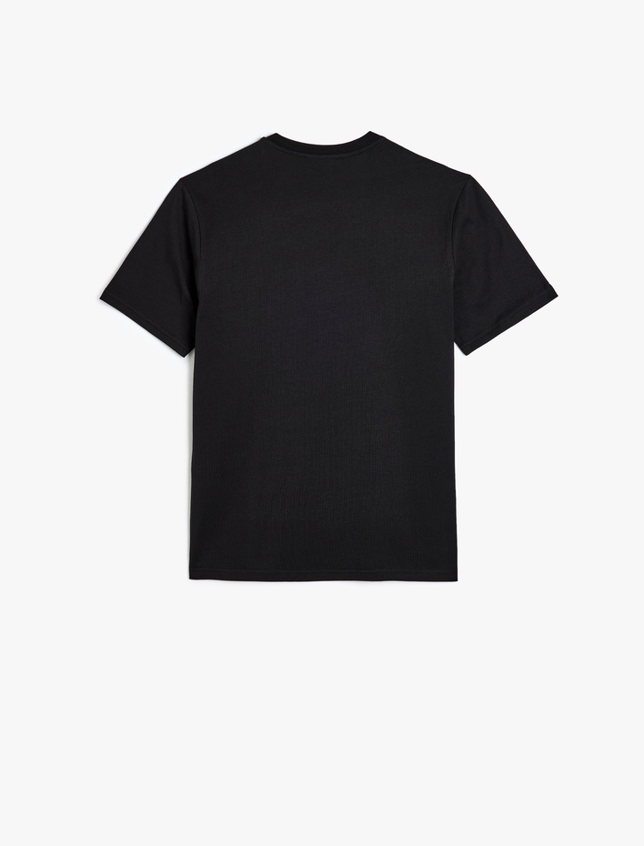  Bisiklet Yaka Pamuklu Regular Fit Kısa Kollu Basic Tişört