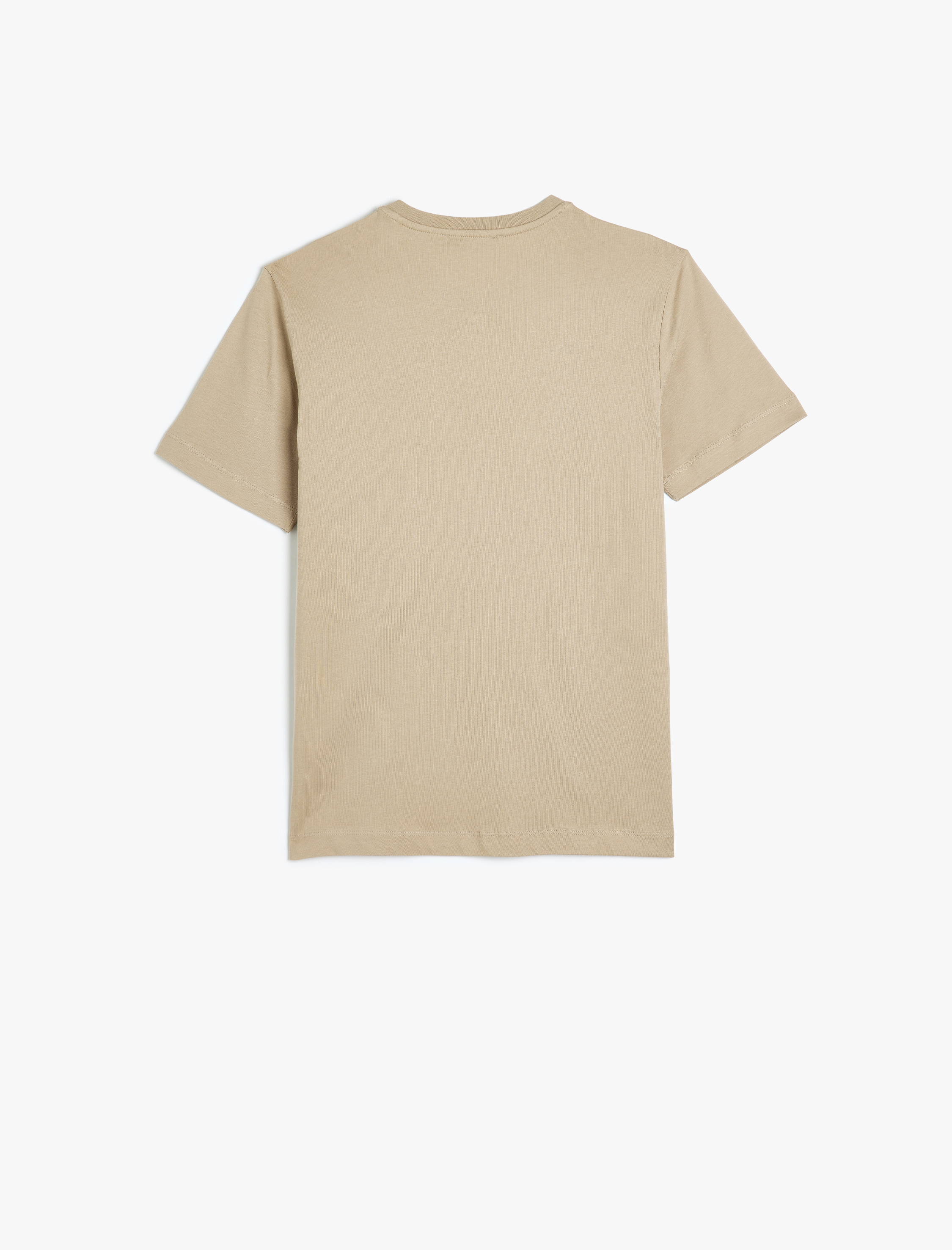   Pamuklu Kısa Kollu Bisiklet Yaka Basic Slim Fit Tişört