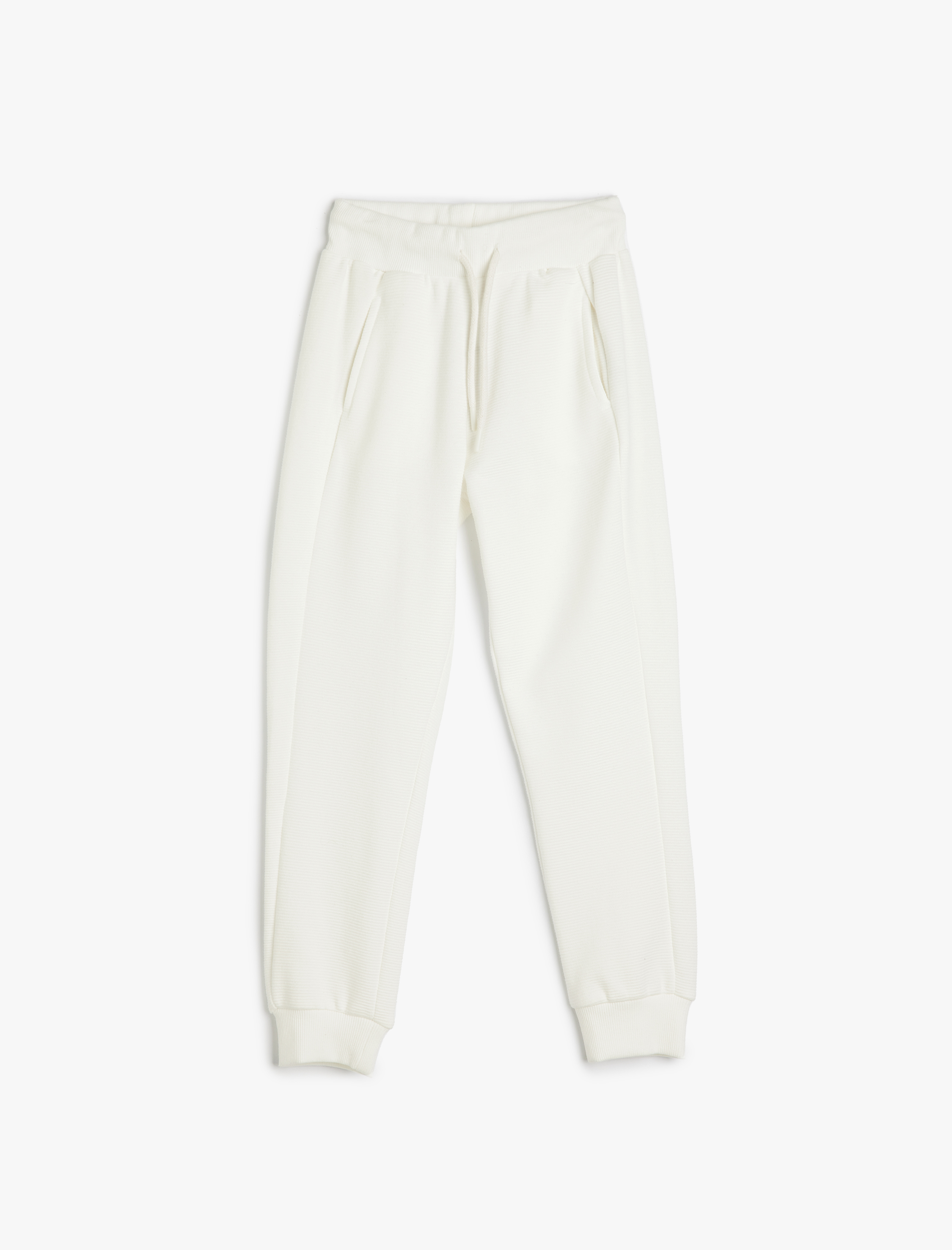 Koton Beli Bağlamalı Cep Detaylı Basic Jogger Eşofman Altı -1