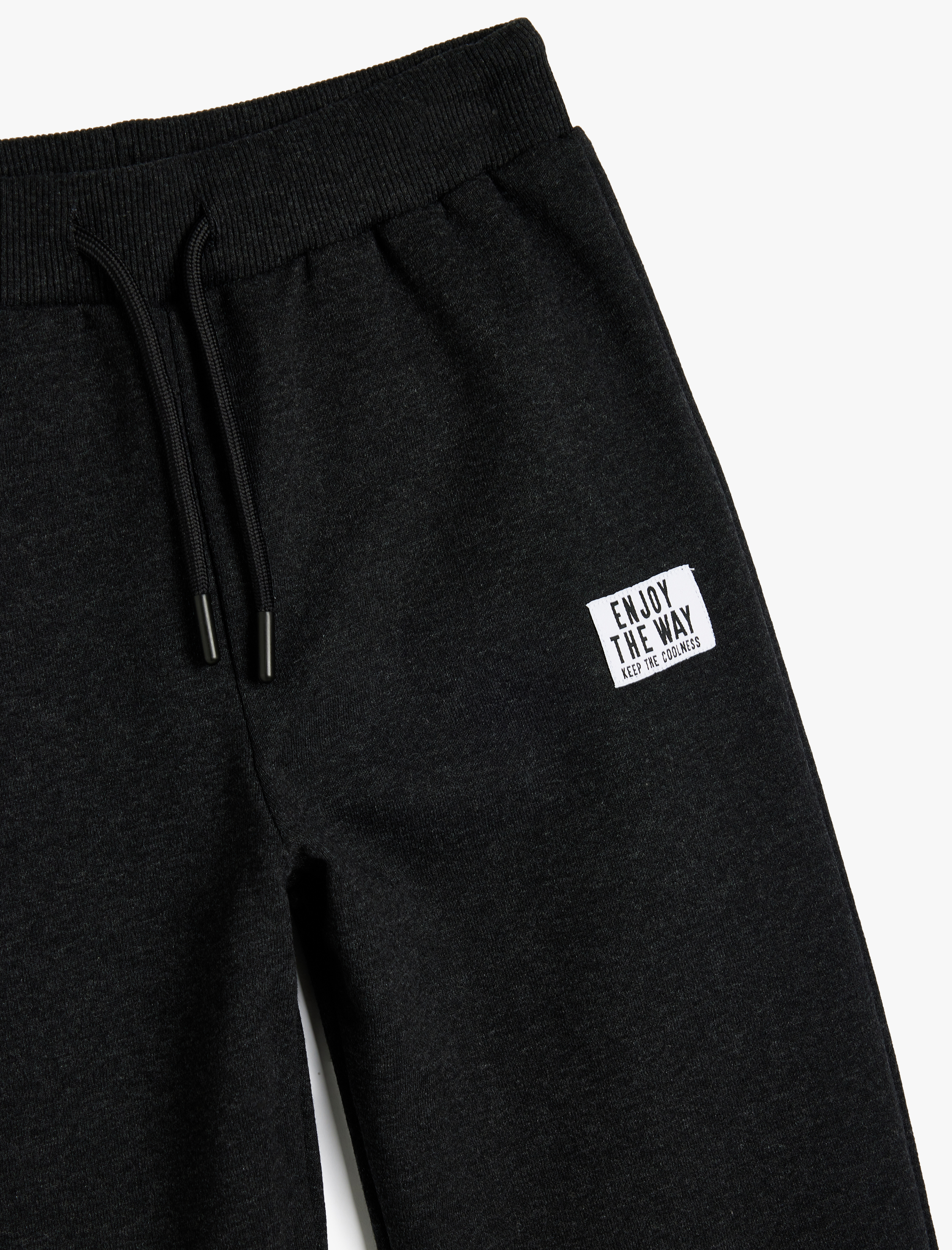  Erkek Çocuk Beli Bağlamalı Cep Detaylı Basic Jogger Eşofman Altı