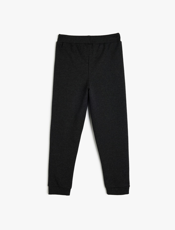Erkek Çocuk Beli Bağlamalı Cep Detaylı Basic Jogger Eşofman Altı