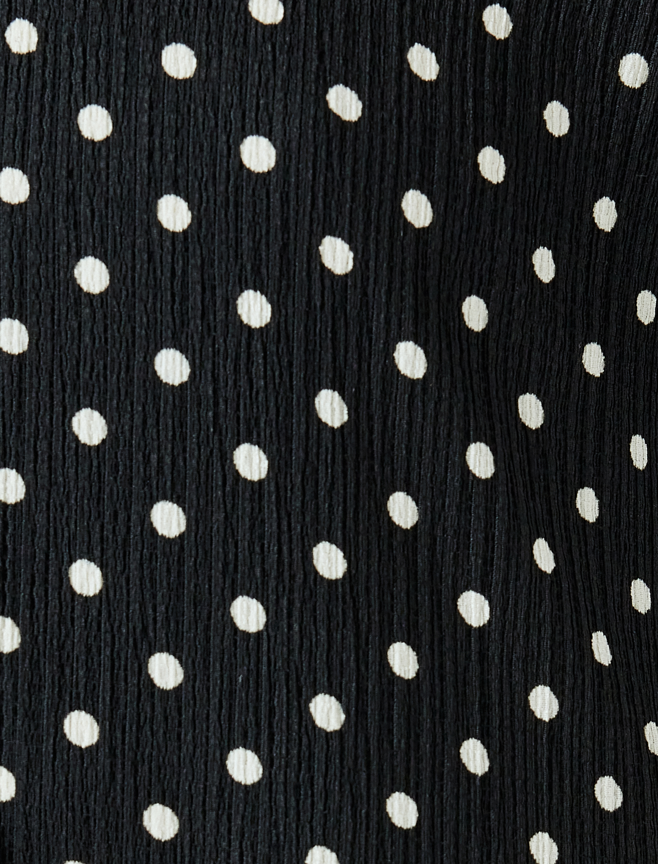   Kısa Kollu Klasik Yaka Düğmeli Puantiyeli Mini Elbise Bürümcük