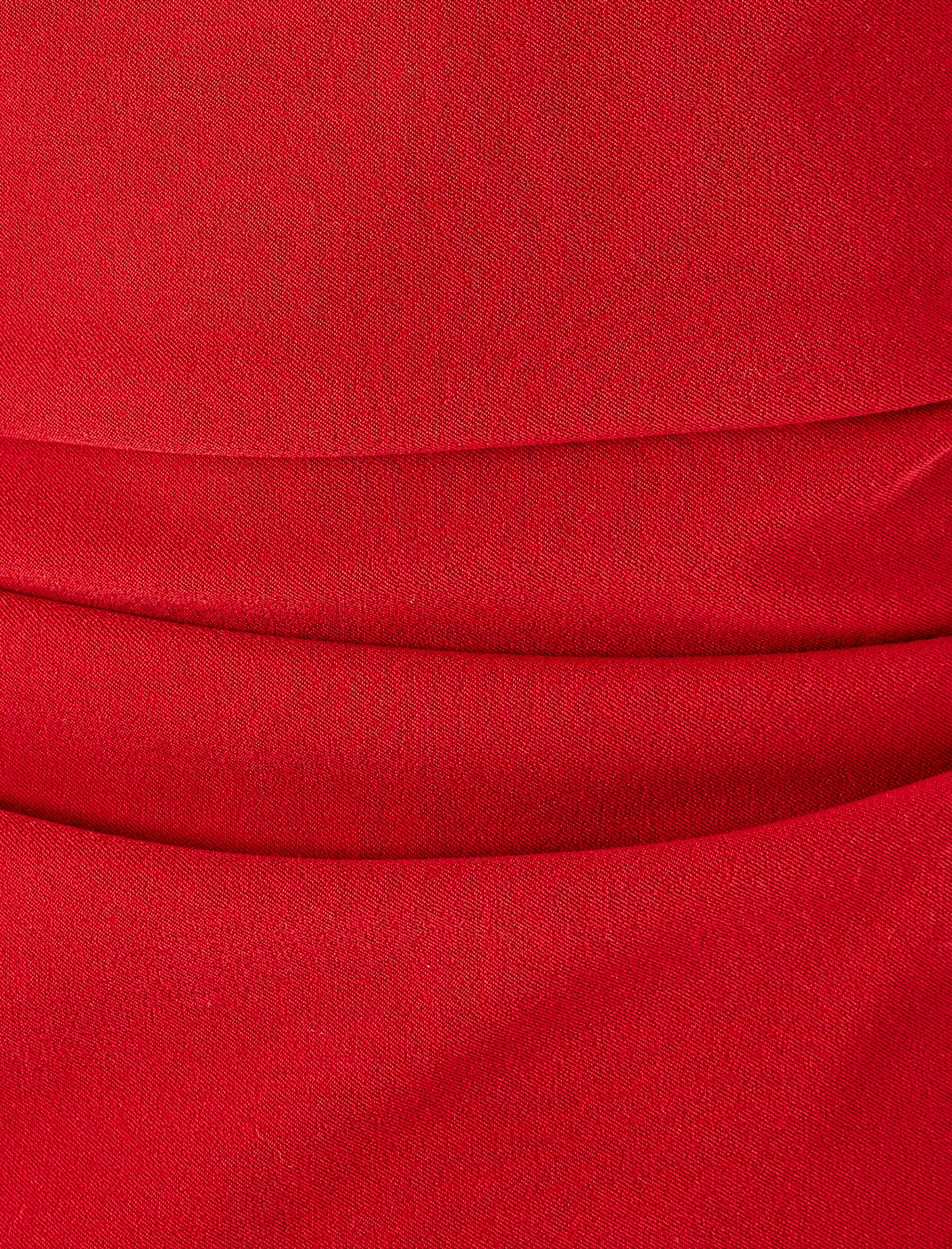   Dik Yaka Kolsuz Slim Fit Drapeli Mini Elbise