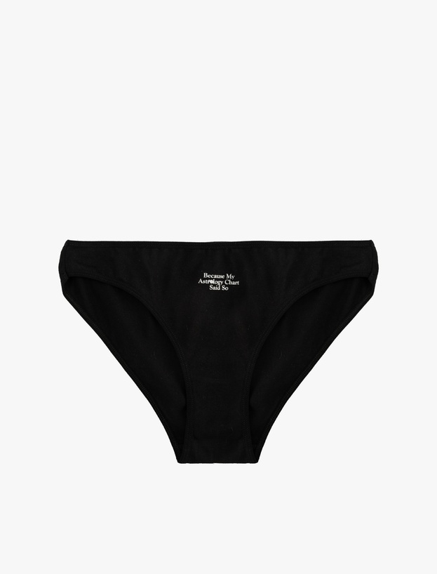 Slogan Baskılı 3'lü Brief Külot Seti_1