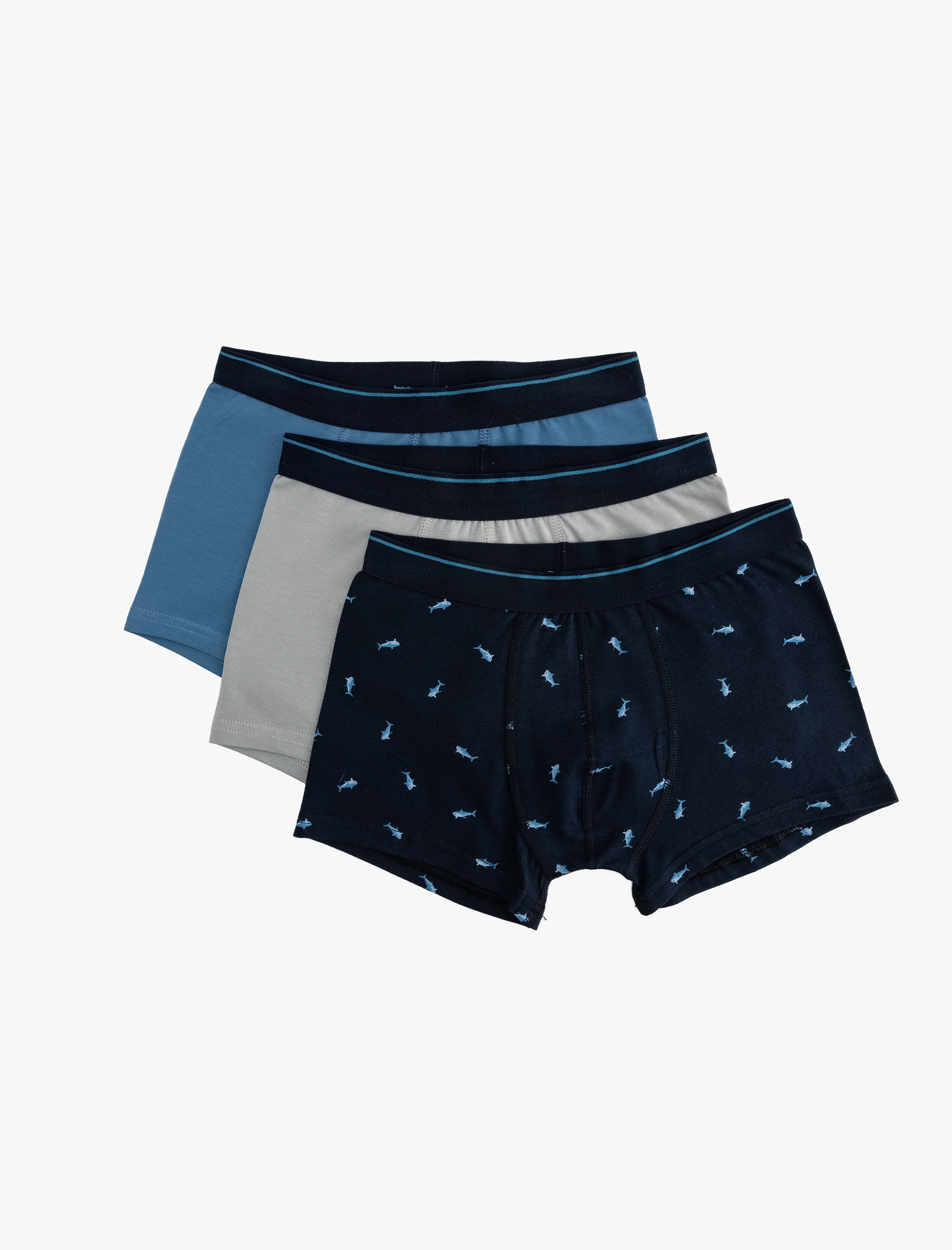 Koton Baskılı Pamuklu 3'lü Boxer Seti -1