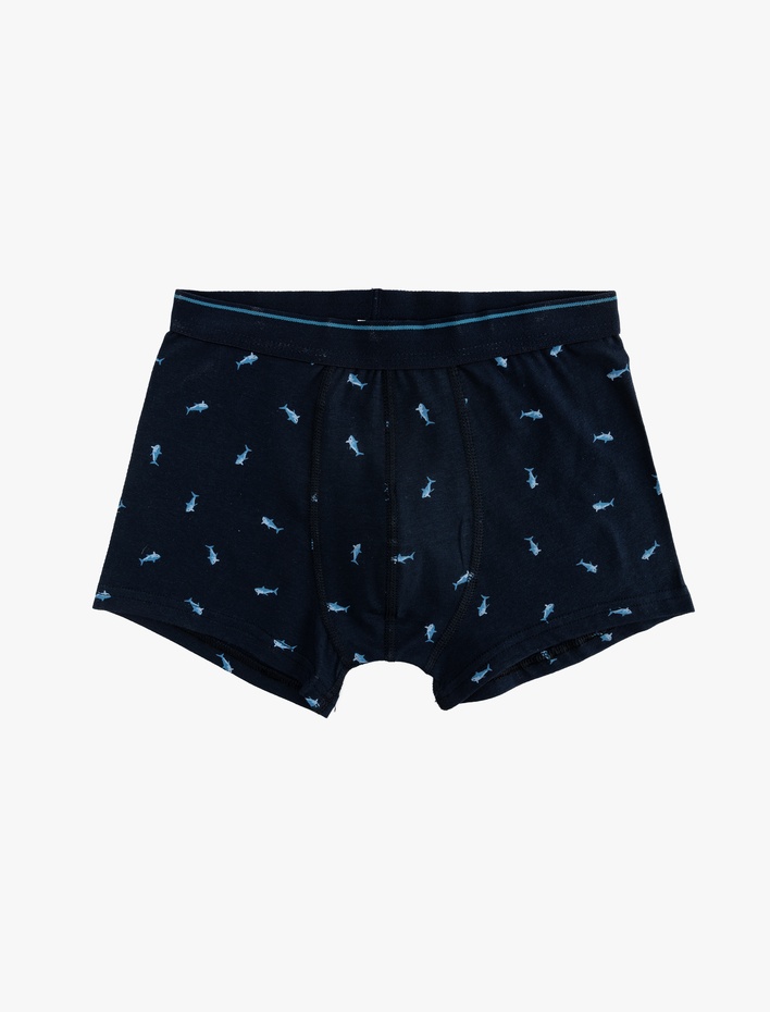 Erkek Çocuk Baskılı Pamuklu 3'lü Boxer Seti