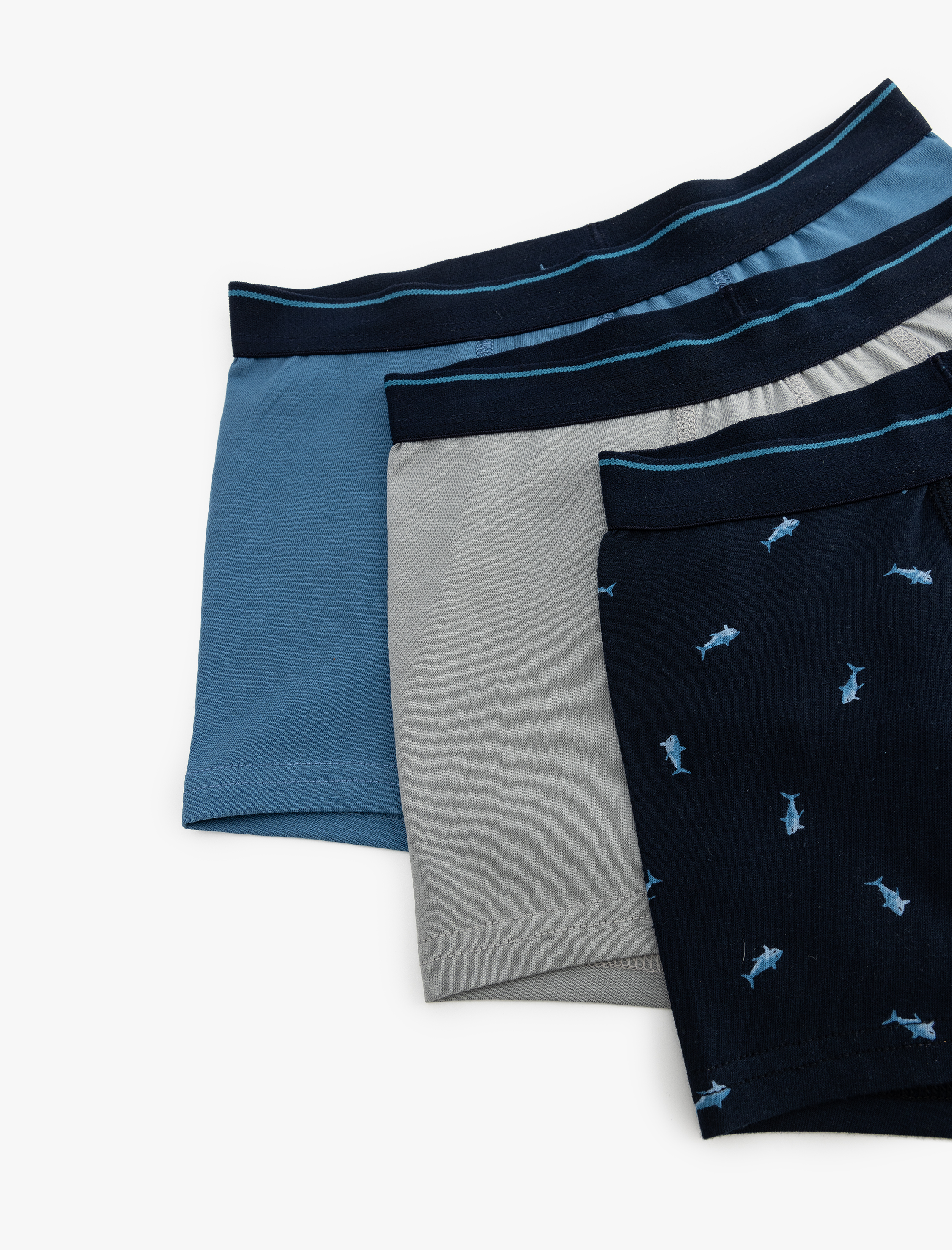 Erkek Çocuk Baskılı Pamuklu 3'lü Boxer Seti