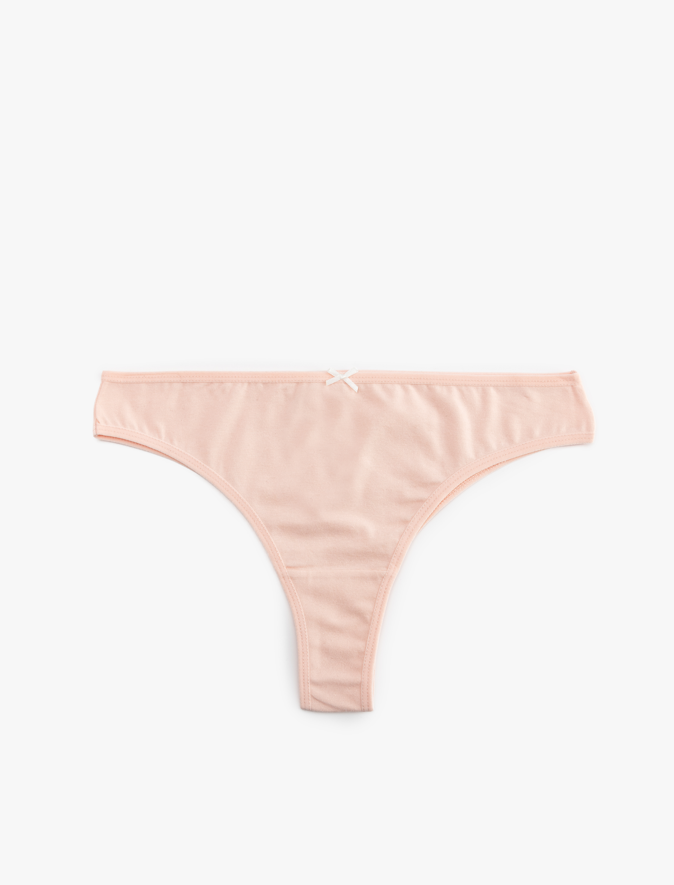   Kurdele Detaylı Pamuklu Relax Fit 3'lü Brazilian Külot Seti