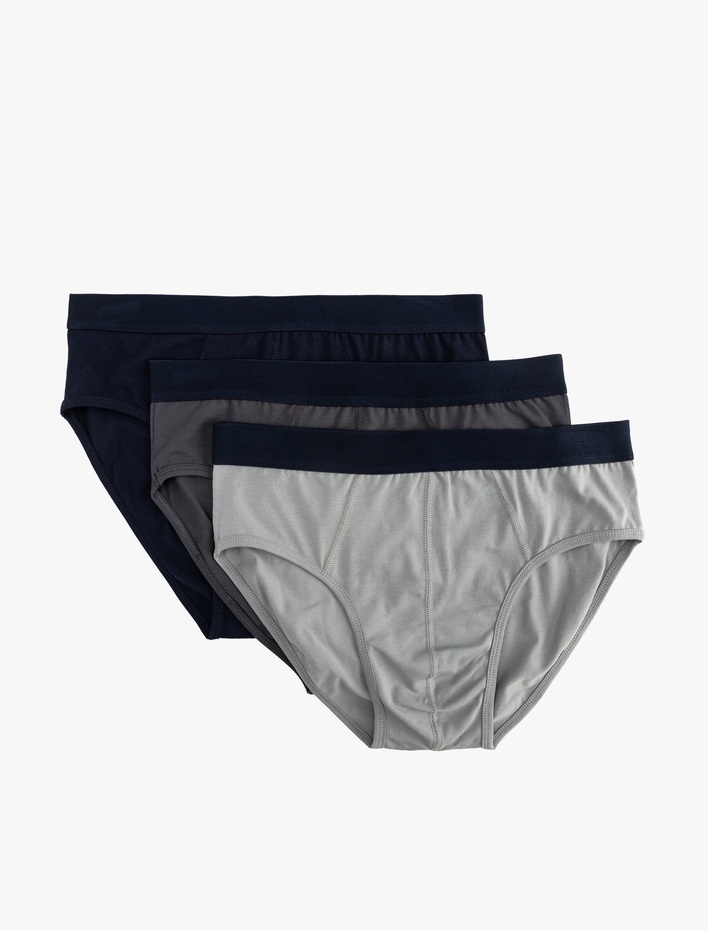  Pamuklu 3'lü Slip Boxer Seti