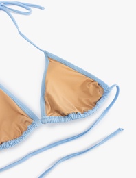 İpli Üçgen Bikini Üstü