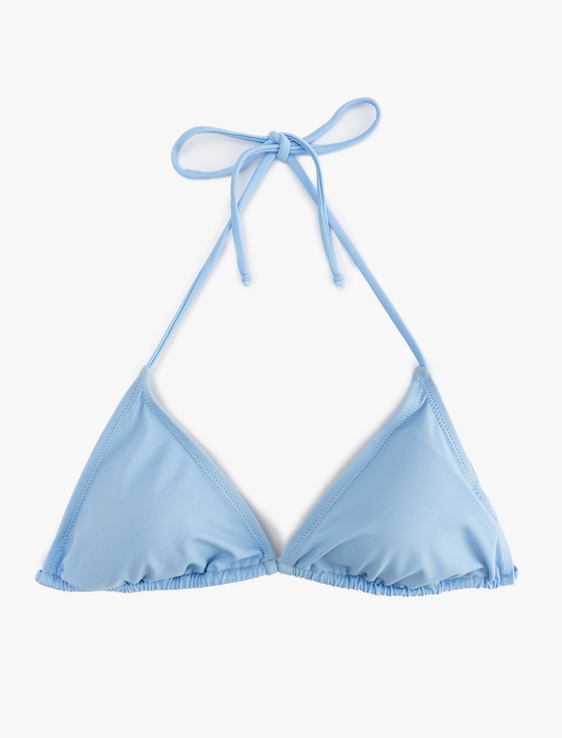 İpli Üçgen Bikini Üstü_0